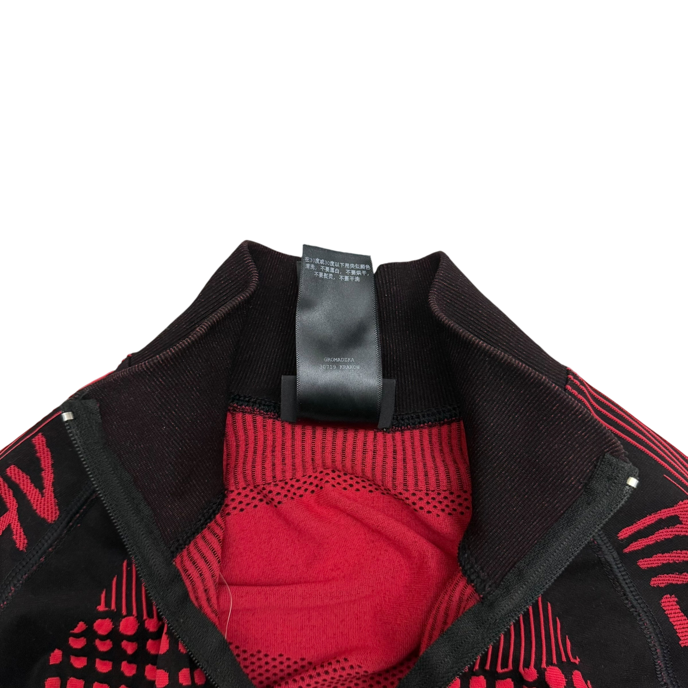 MISBHV Sport Active Quarter-Zip Longsleeve Top Red/Black (Fits M-XL)