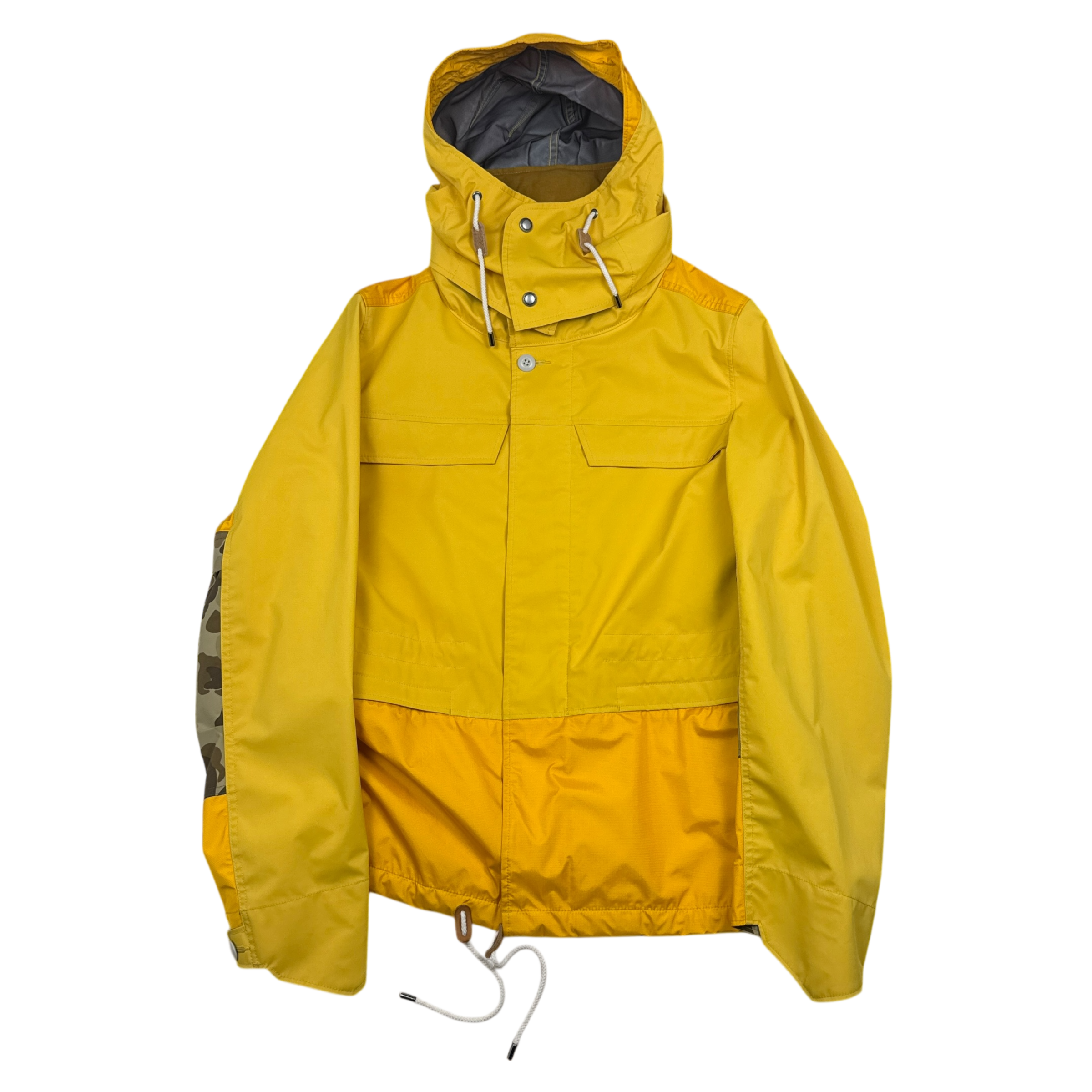Junya Wantanabe MAN Comme Des Garçons AD2018 Mountain Jacket (With Bag) Yellow/Camo (Fits M-L)