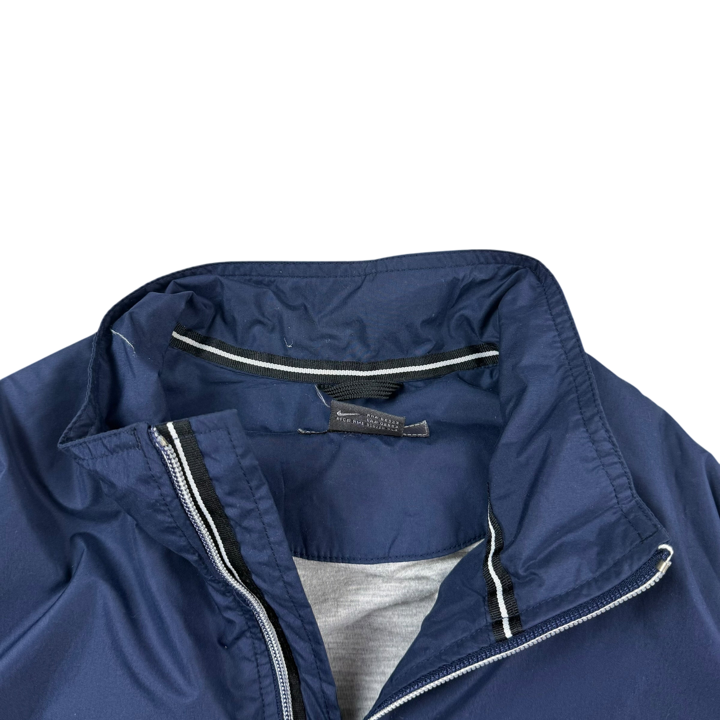 Nike 00s Embroidered Logo Lined Track Jacket White/Navy (part of set) (Fits M-L)