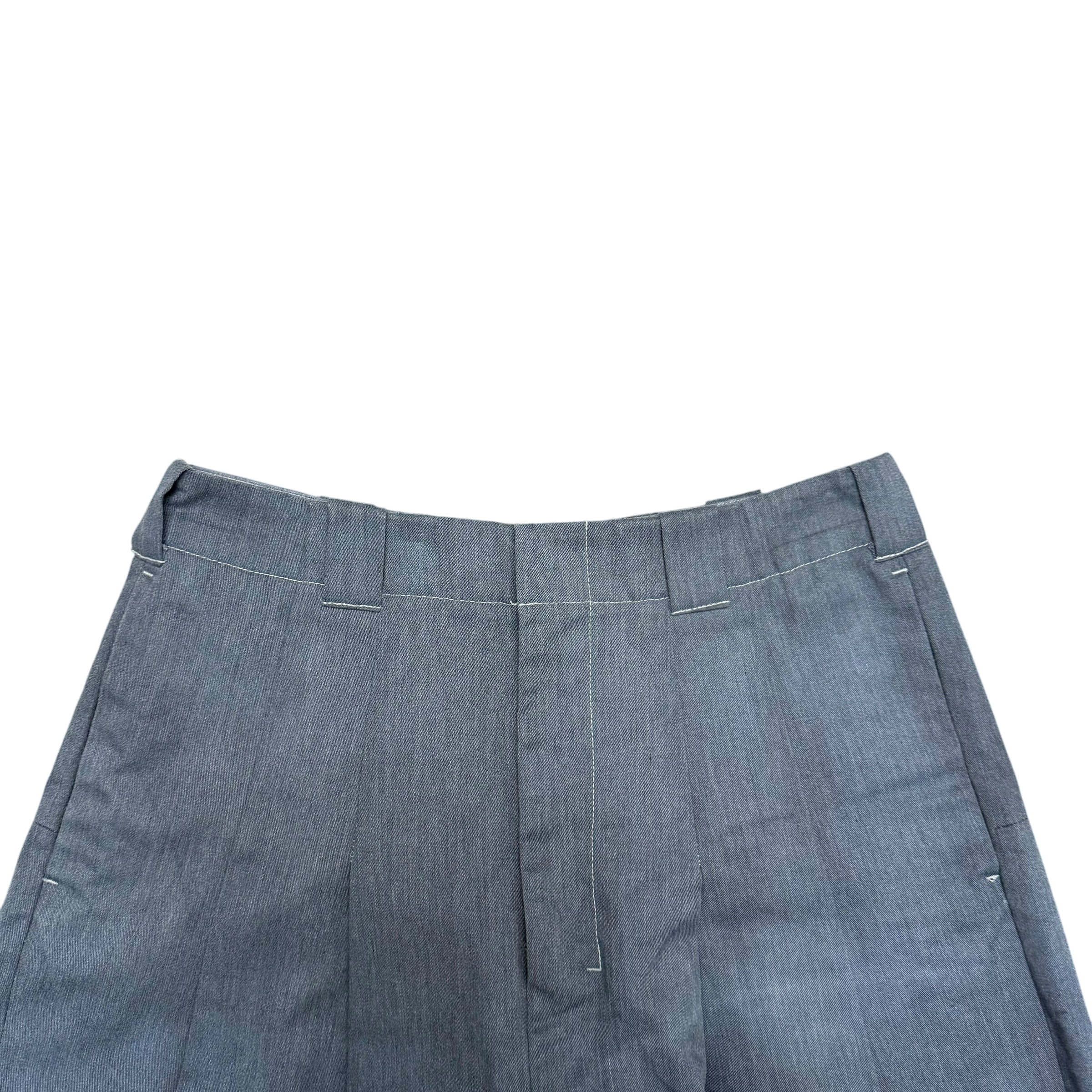 Shinya Kozuka x Dickies Overdyed Blue Pleated Pants (Size M)