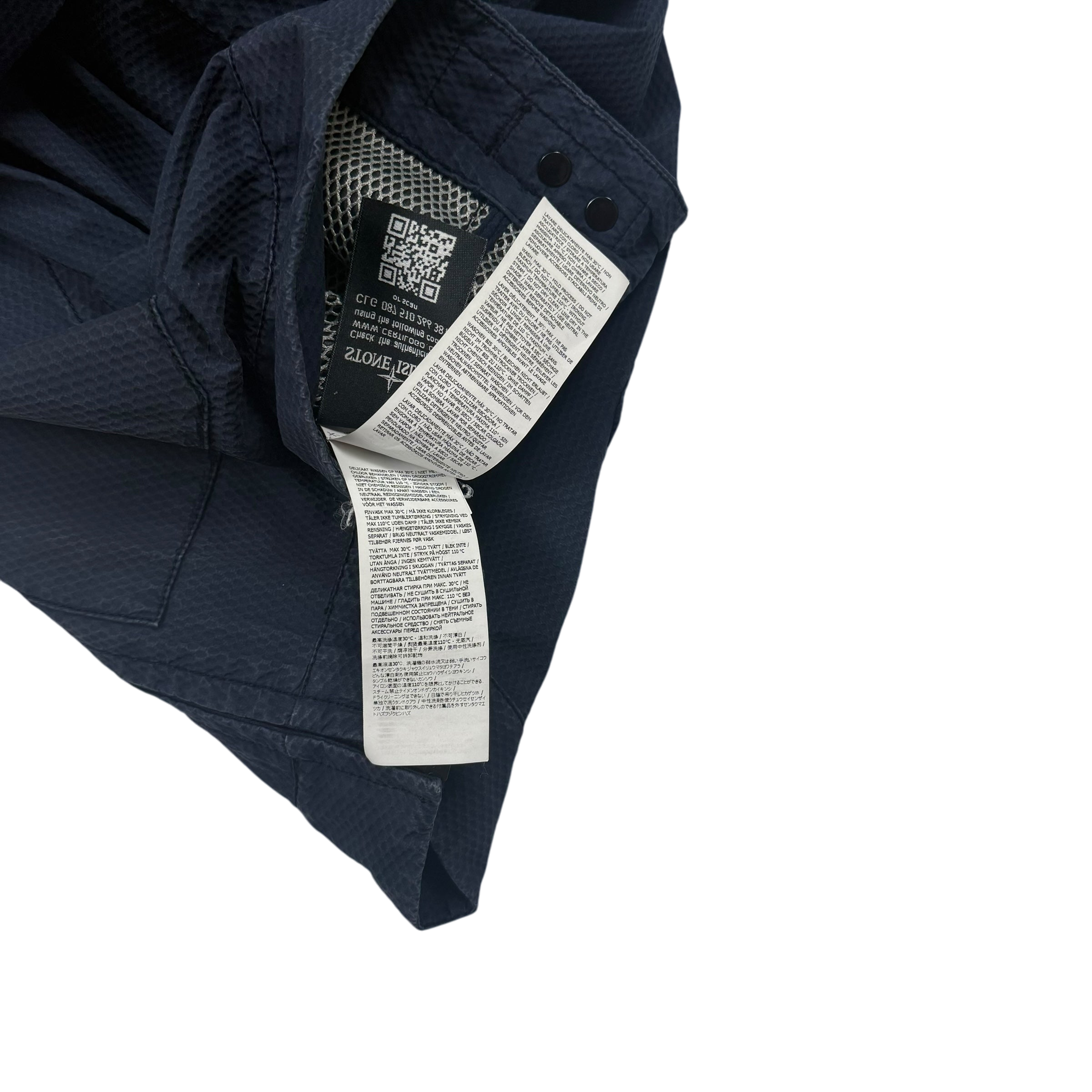 Stone Island SS 2014 Indigo 3D Cotton Tela Jacket Navy (Size XXL)