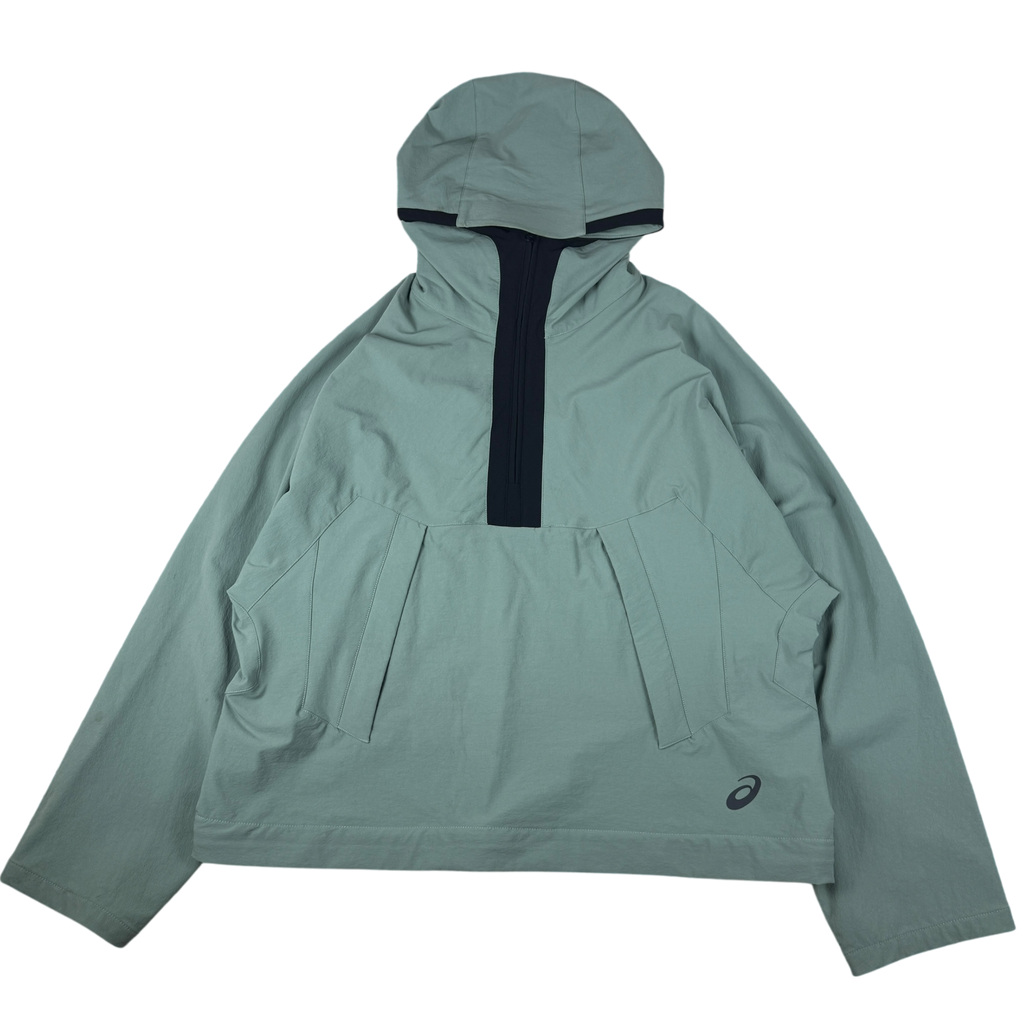 Kiko Kostadinov x ASICS SS19 Poncho Detachable Hooded Jacket Mint/Duck Egg (Size M)