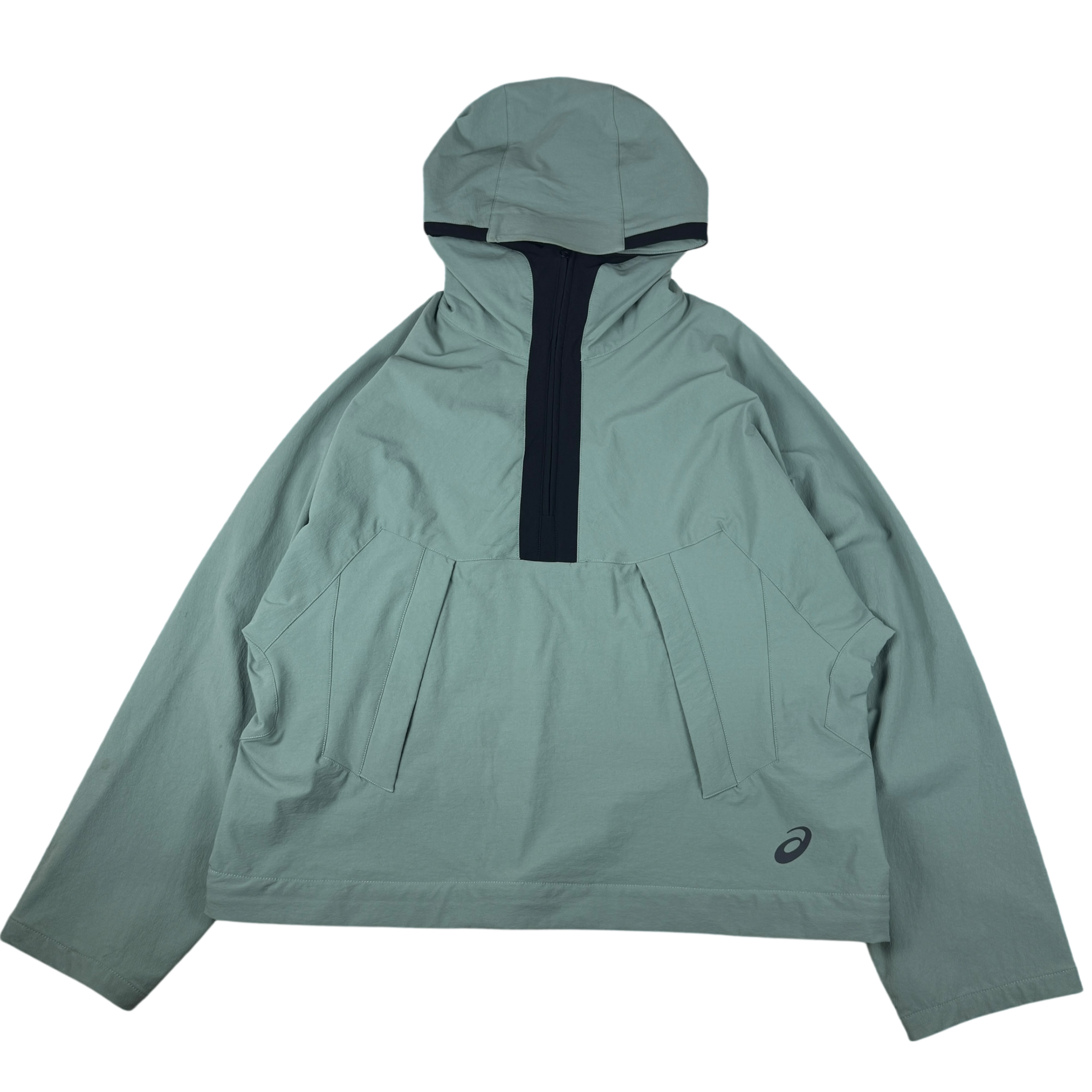 Kiko Kostadinov x ASICS SS19 Poncho Detachable Hooded Jacket Mint/Duck Egg (Size M)