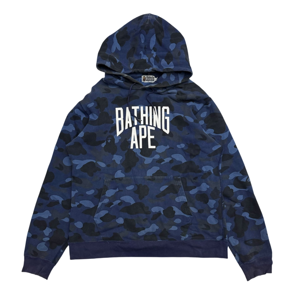 BAPE (A Bathing Ape) 1st Camo Hoodie Blue (Fits XL)