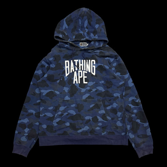 BAPE (A Bathing Ape) 1st Camo Hoodie Blue (Fits XL)