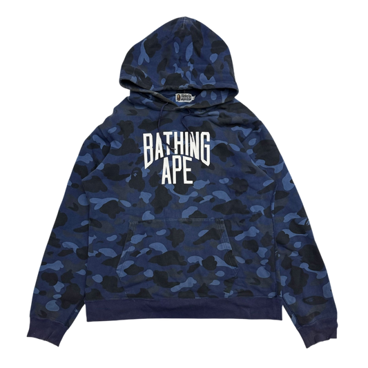 BAPE (A Bathing Ape) 1st Camo Hoodie Blue (Fits XL)