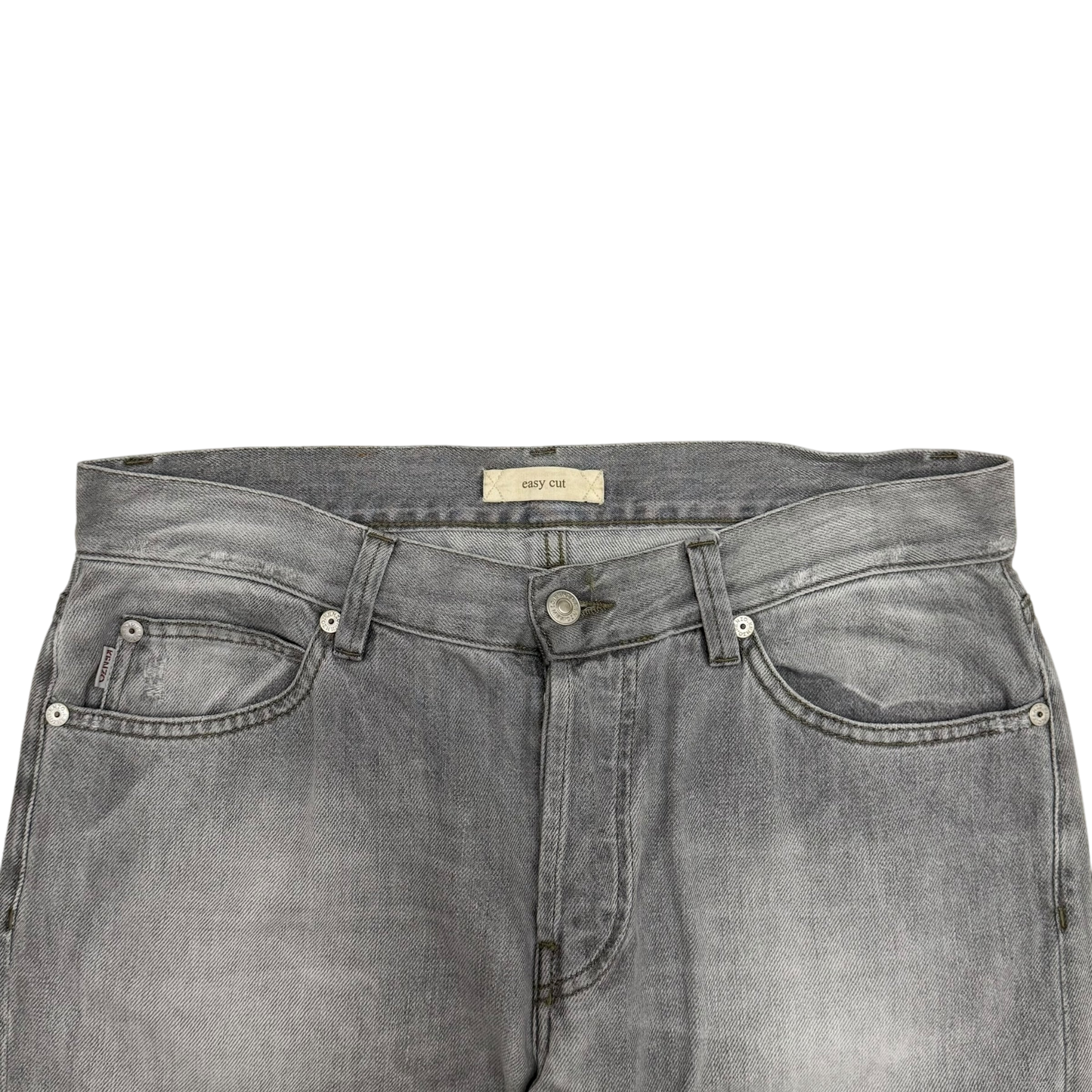 Kenzo Paris Easy Cut Patchwork Washed Jeans (Size 34”)