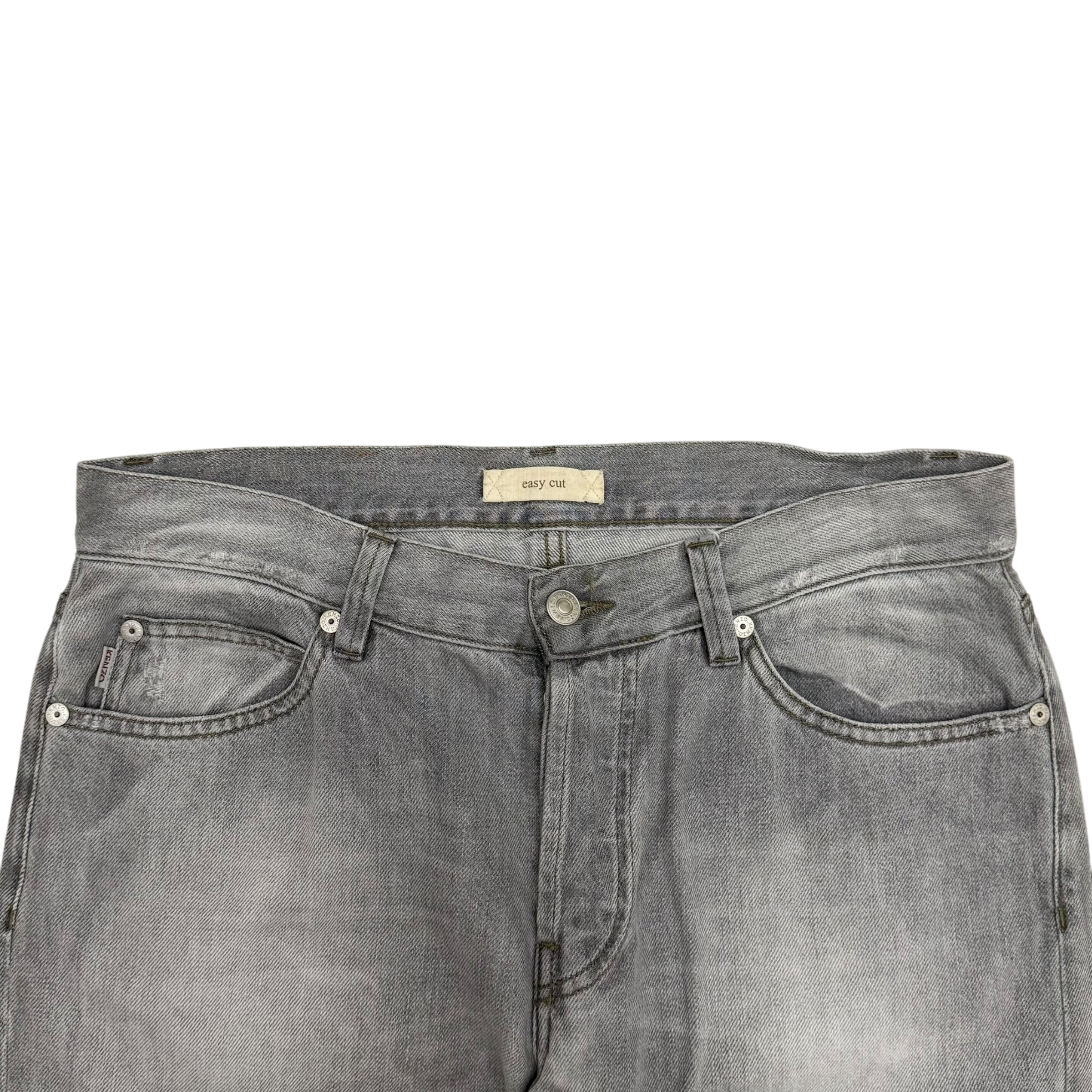 Kenzo Paris Easy Cut Patchwork Washed Jeans (Size 34”)