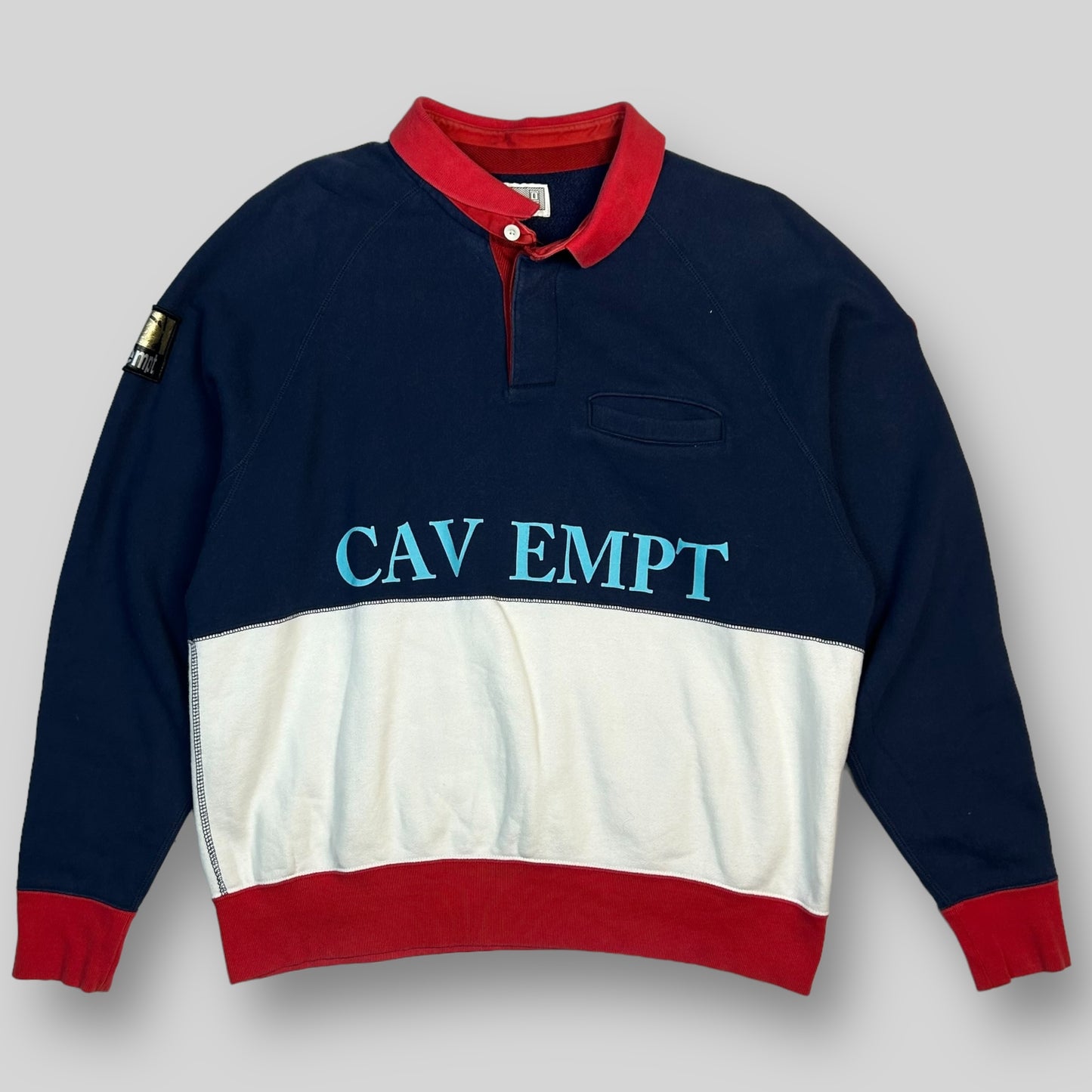 Rare Cav Empt CAV-UAL Collared Sweatshirt (Size M)