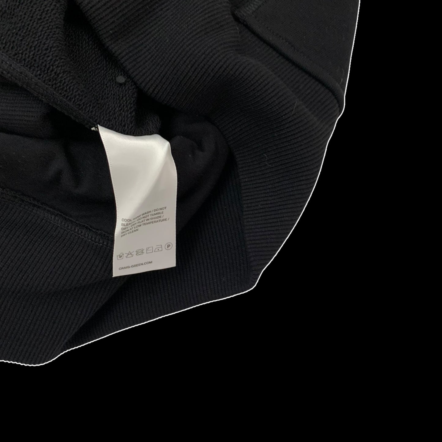 Craig Green Lace-up Detailing Hoodie Black (Fits L-XL)