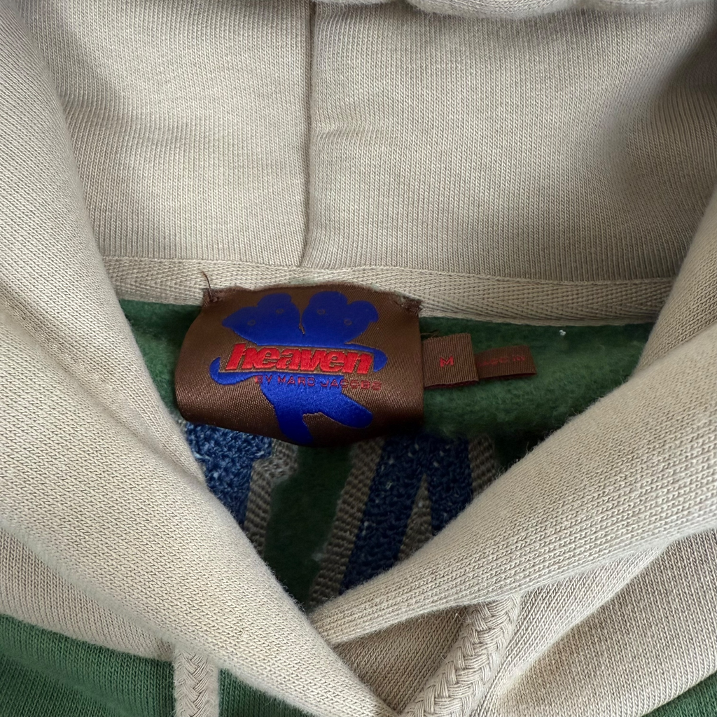 Heaven by Marc Jacobs Jumbo Star Varsity Hoodie Green/Beige (Fits M-L)