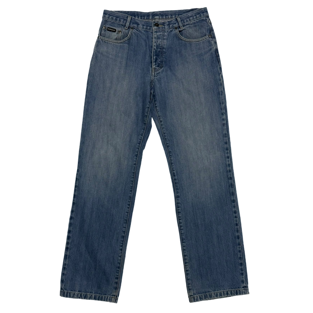 Yves Saint Laurent 2000s Embroidered Logo Jeans (Size 32”)