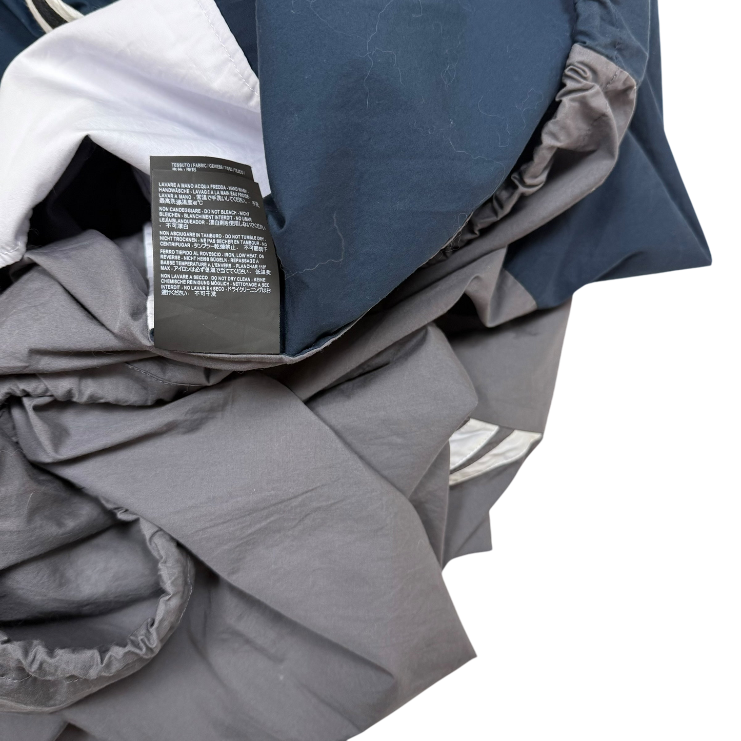 Balenciaga SS18 Logo Colour Block Track Jacket White/Navy/Grey (Fits L-XXL)