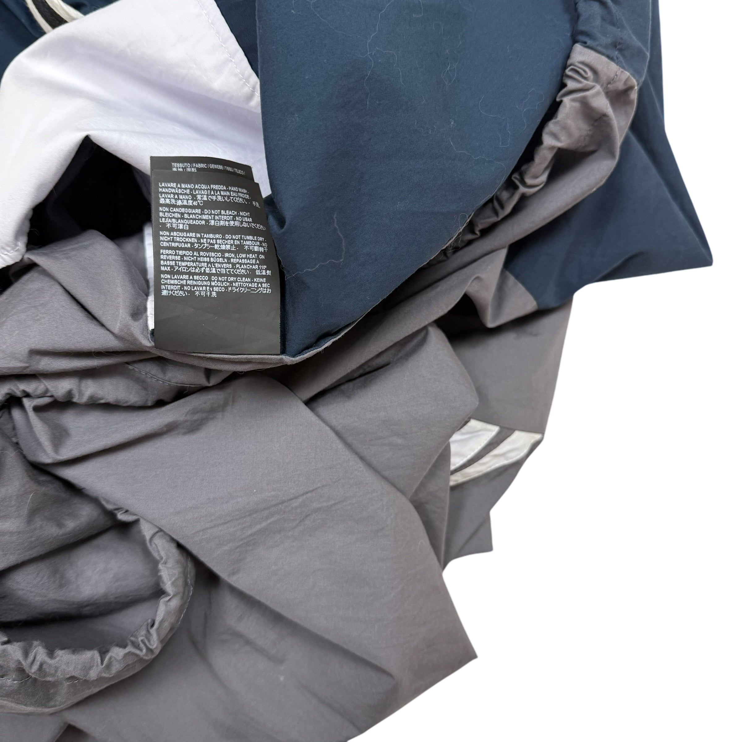 Balenciaga SS18 Logo Colour Block Track Jacket White/Navy/Grey (Fits L-XXL)