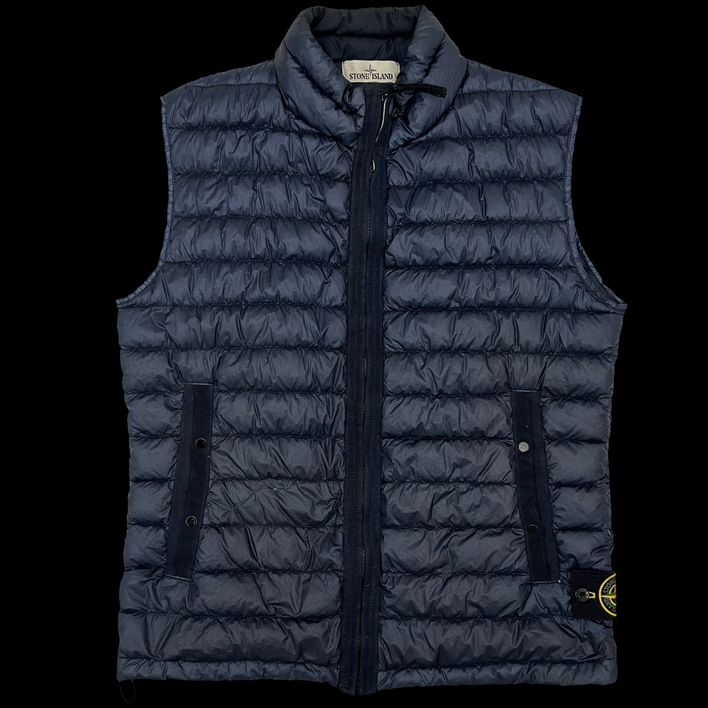 Stone Island Garment Dyed Down Gilet Navy (Fits S/M)