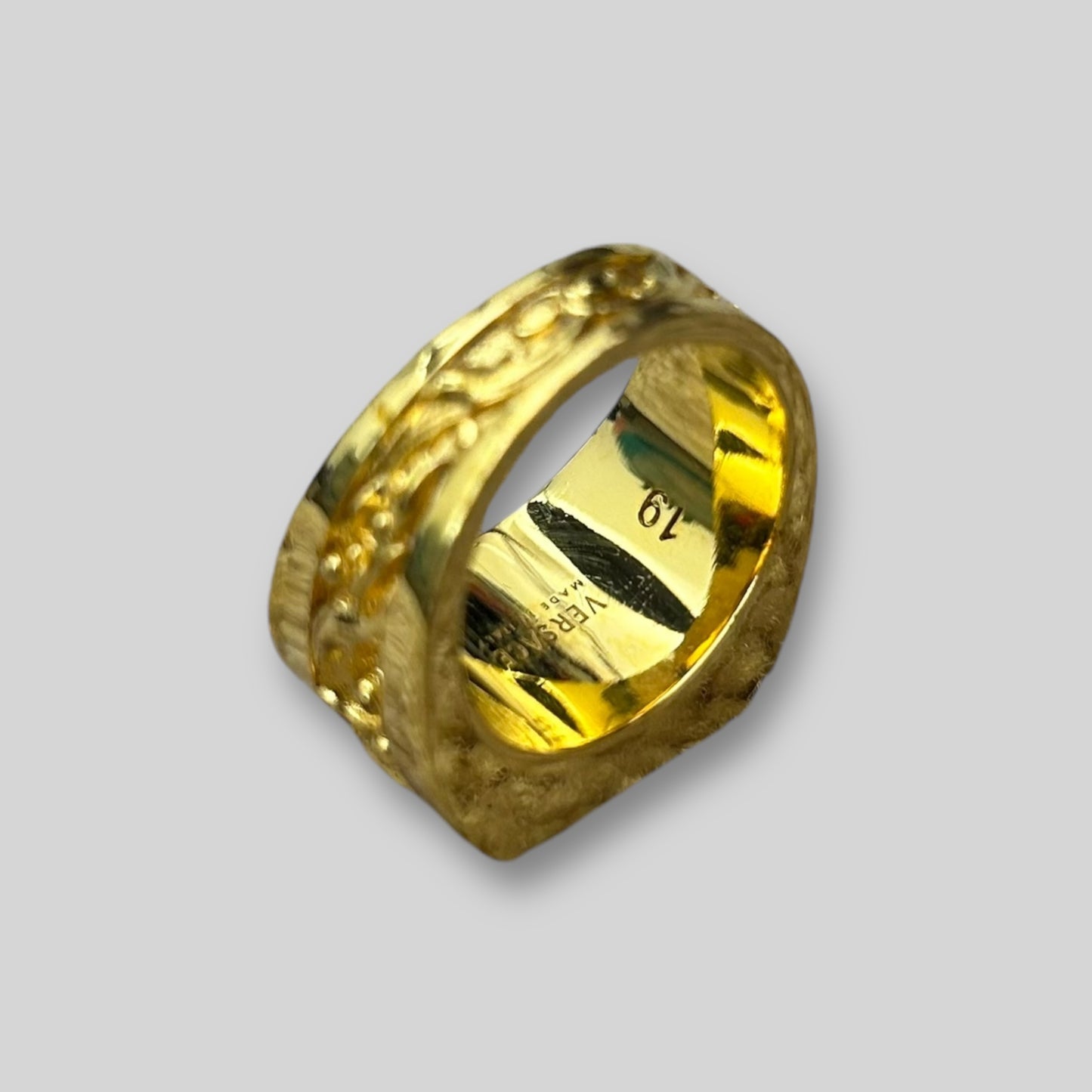 Versace Medusa Square Ring Gold