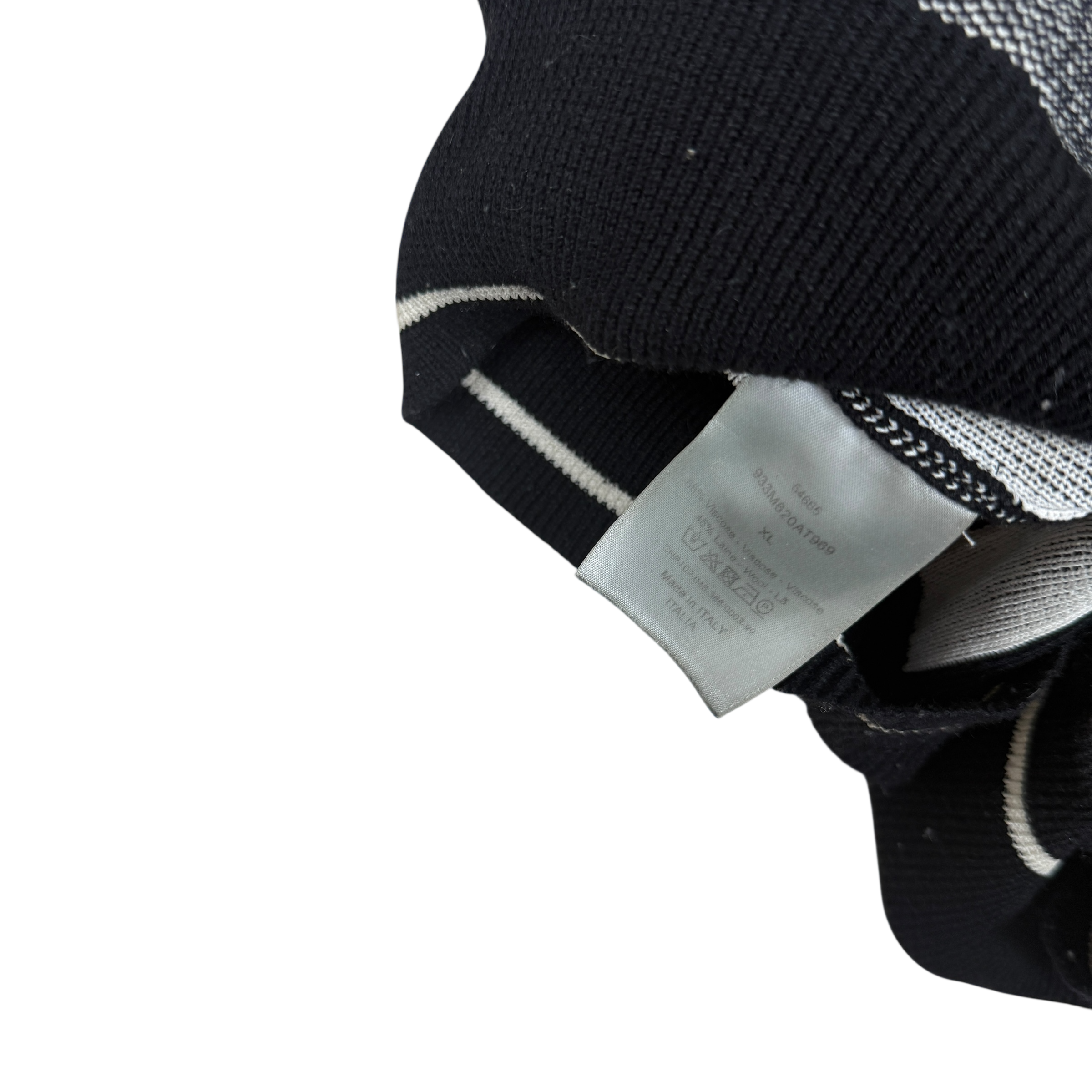 Dior Homme x Hajime Sorayama Technical Wool Turtleneck Sweatshirt Black/Grey (Size XL)