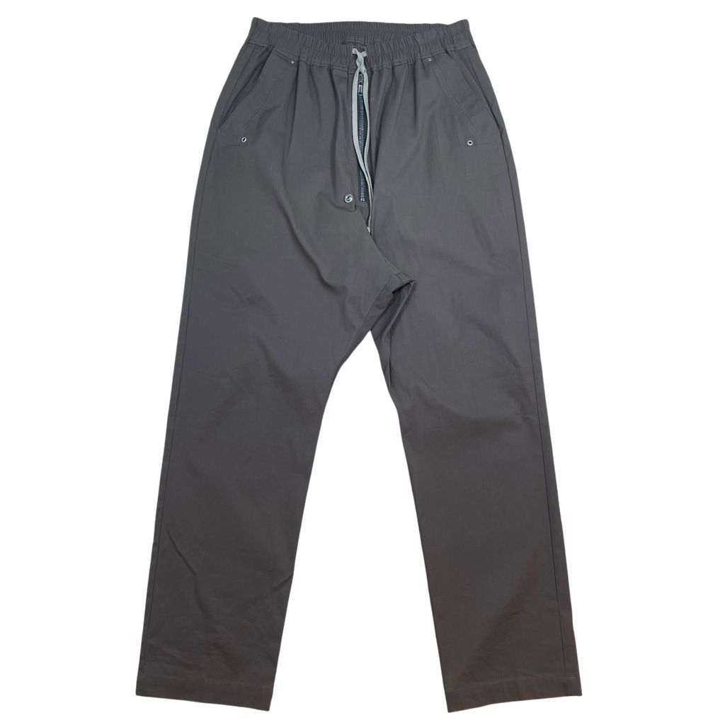 Rick Owens FW22 Strobe Bela Drop Crotch Nylon Zip Trousers ‘Dust’ Grey (Size 50/L)