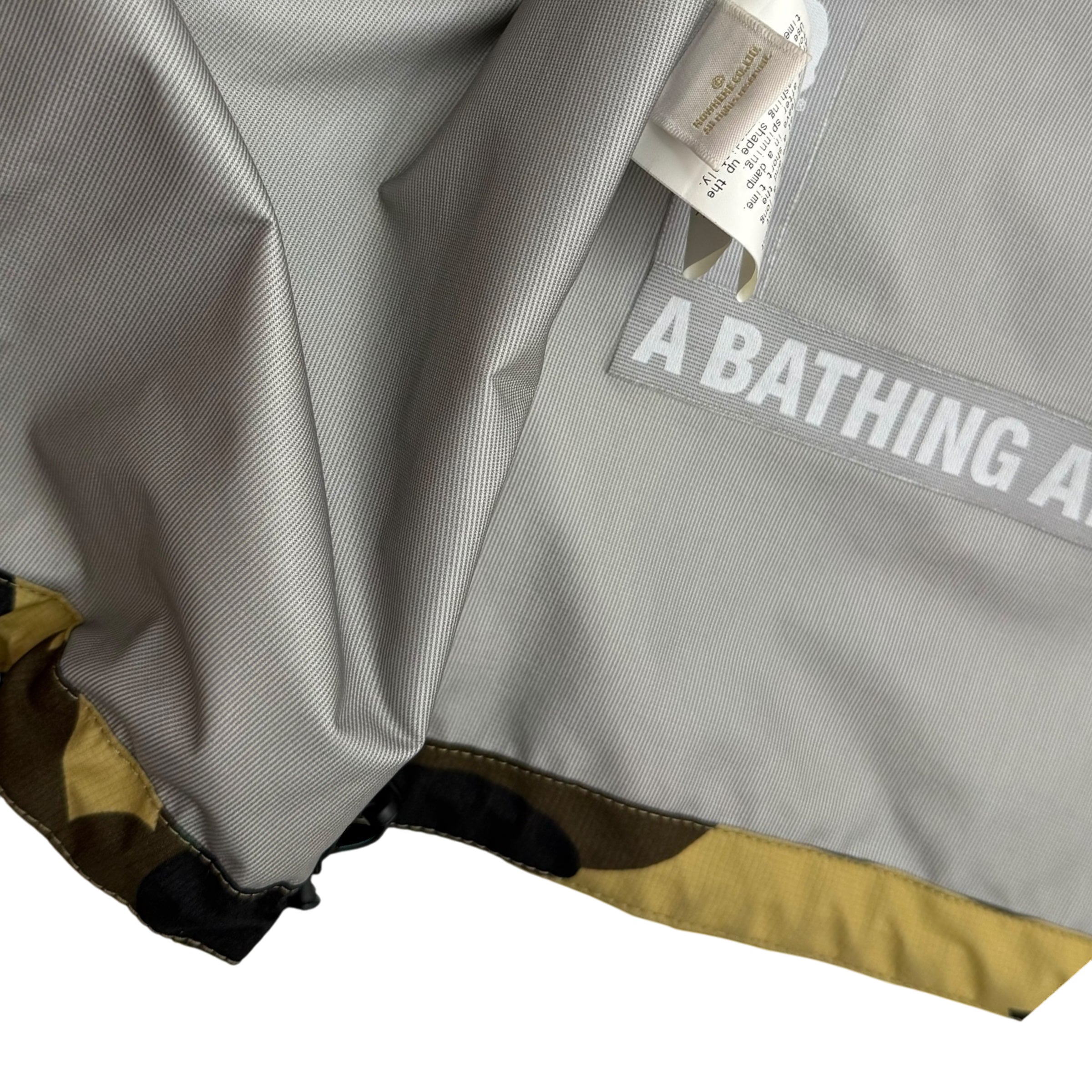 BAPE (A Bathing Ape) Gore-Tex 1st Camo Shell Zip-Up Hooded Jacket Yellow (Fits M-L)