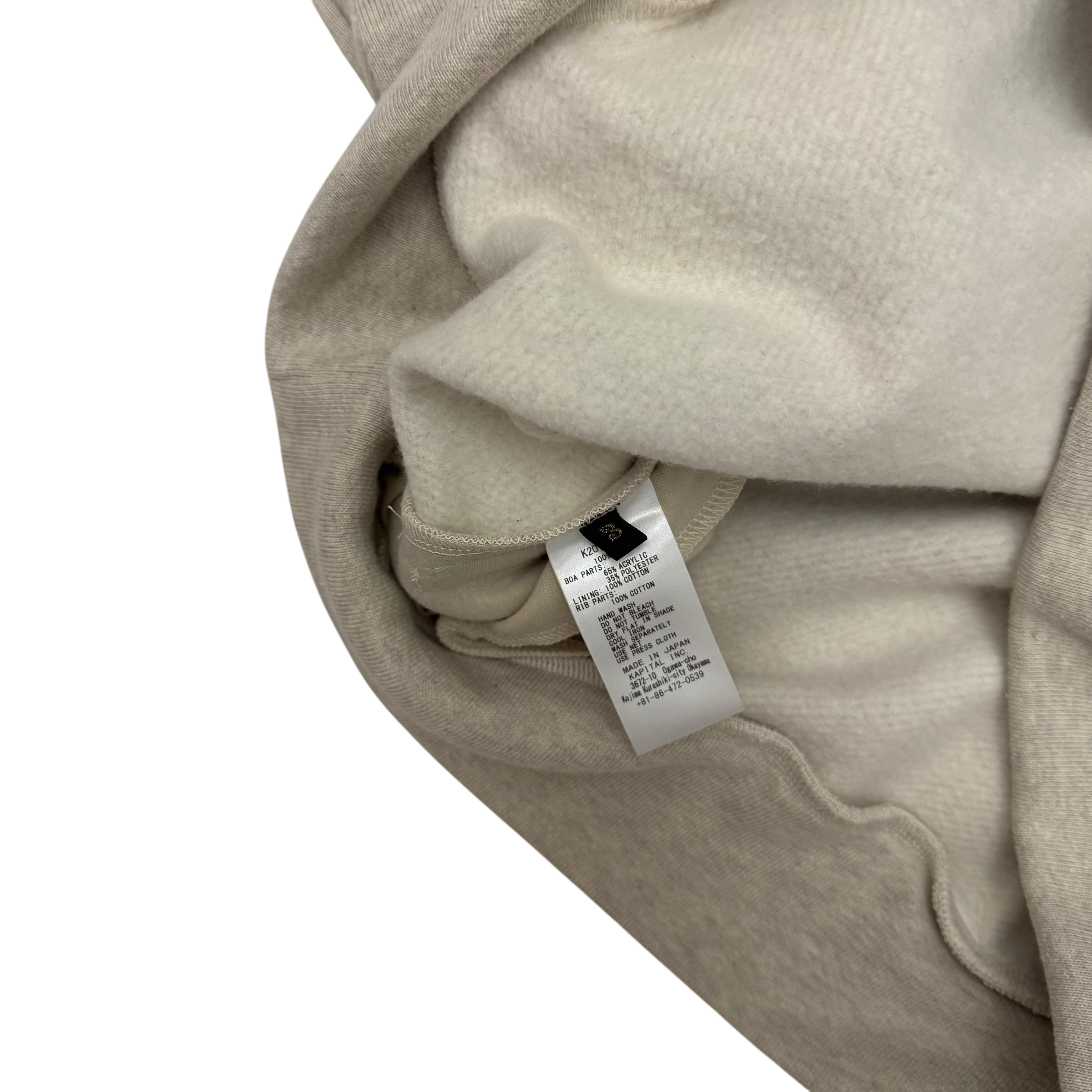 Kapital Boa Fleece Sweatshirt Navy/Red (Size 3)