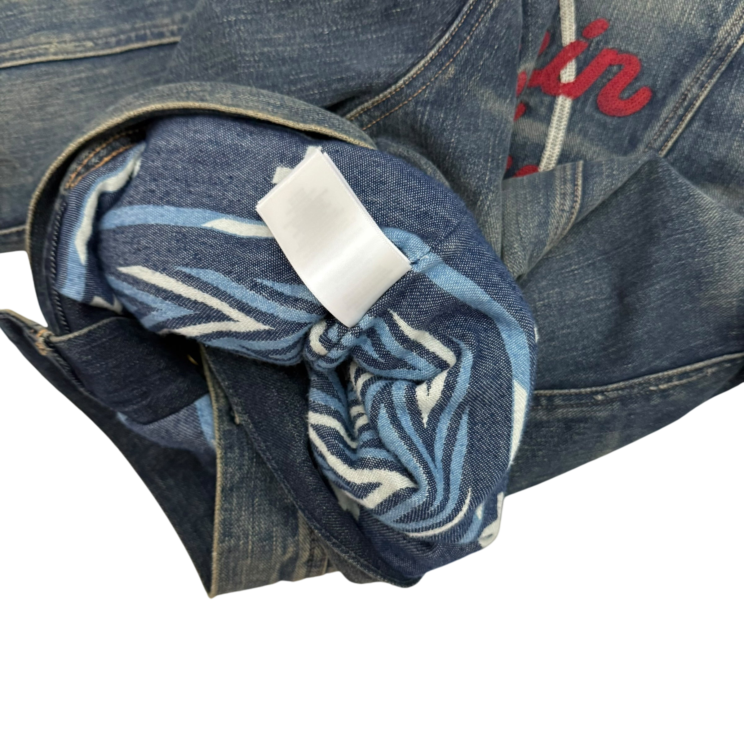 Polo Ralph Lauren x Naiomi Glasses Denim Trucker Jacket Faded Blue (Size M)