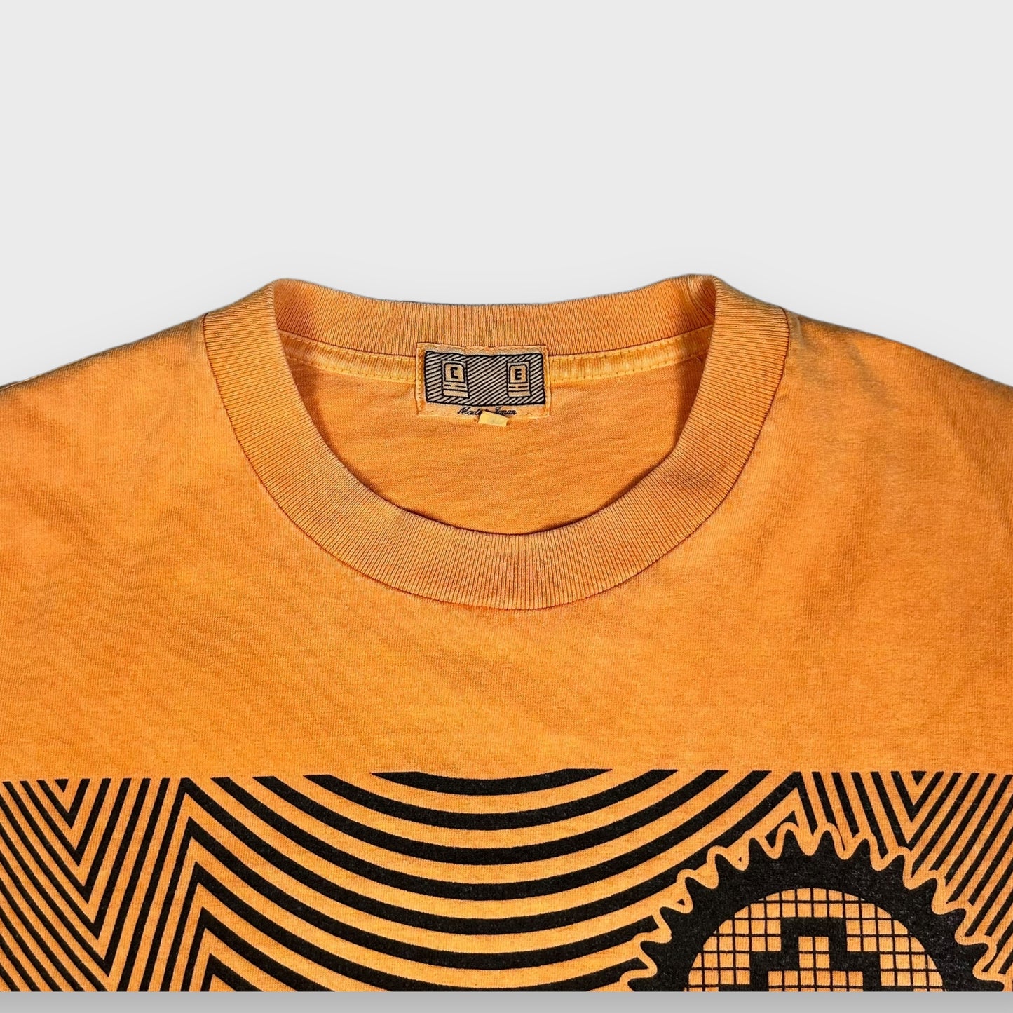 Cav Empt Overdye Ziggurat Ripple T-Shirt Orange (Size M)