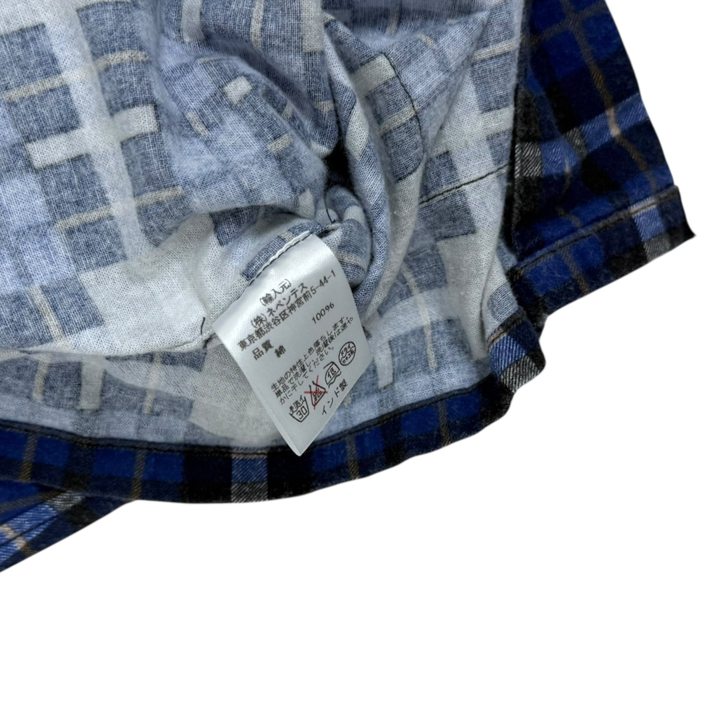 South2 West8 Flannel 6-Pocket Shirt Blue (Size S)