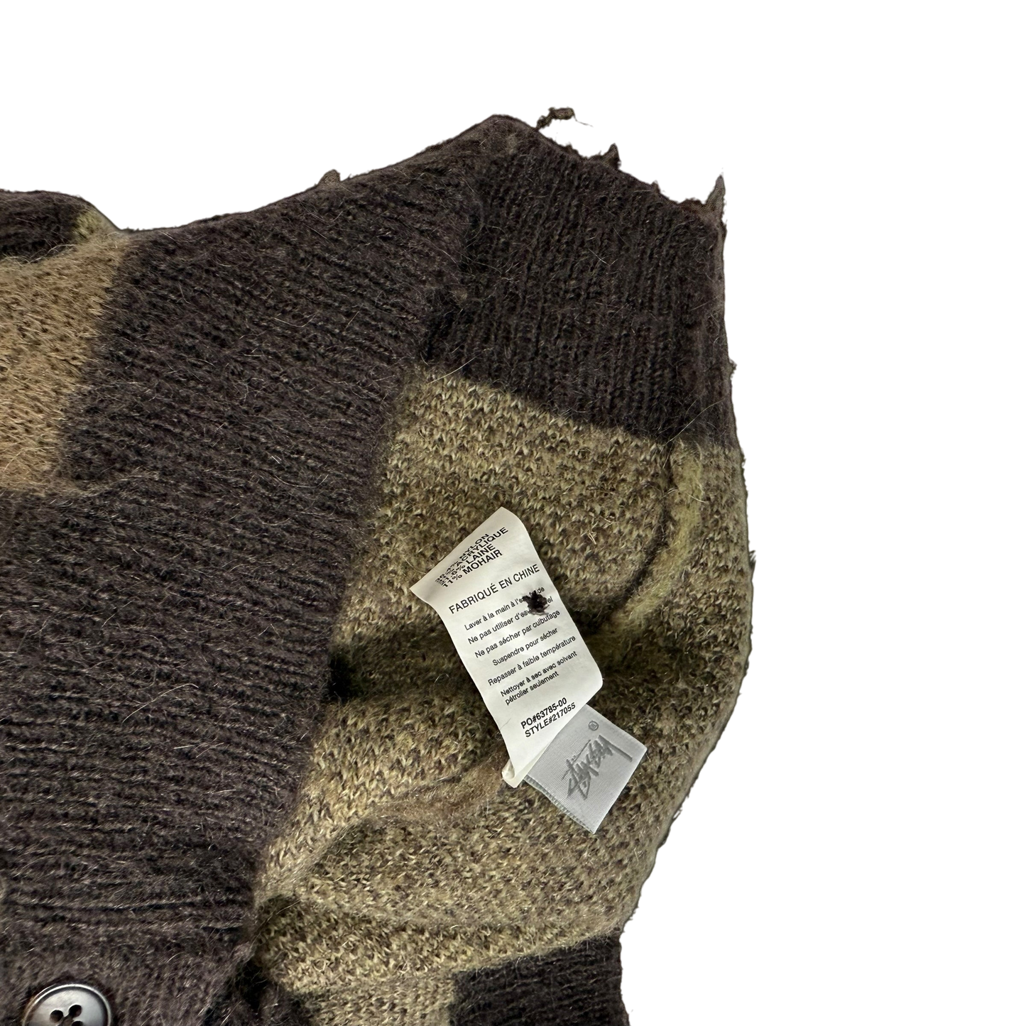 Stussy AW21 Wobbly Check Knit Vest (Size S)