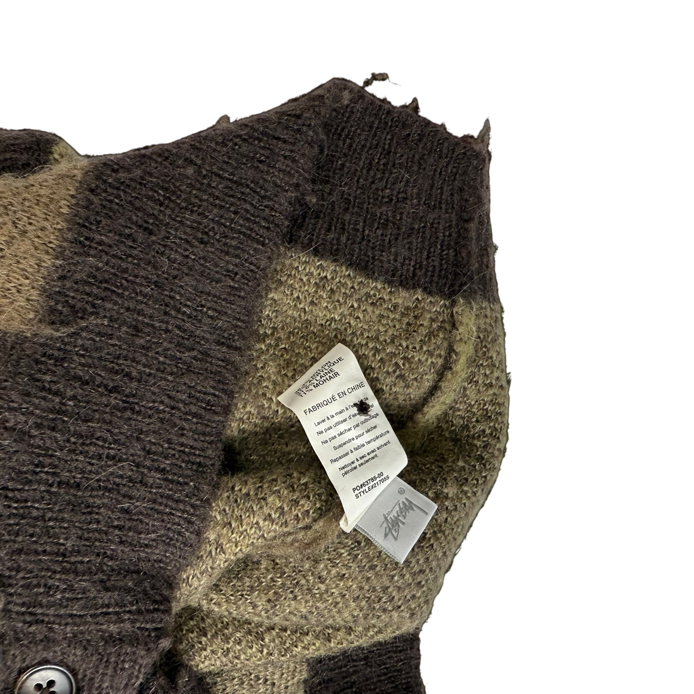 Stussy AW21 Wobbly Check Knit Vest (Size S)