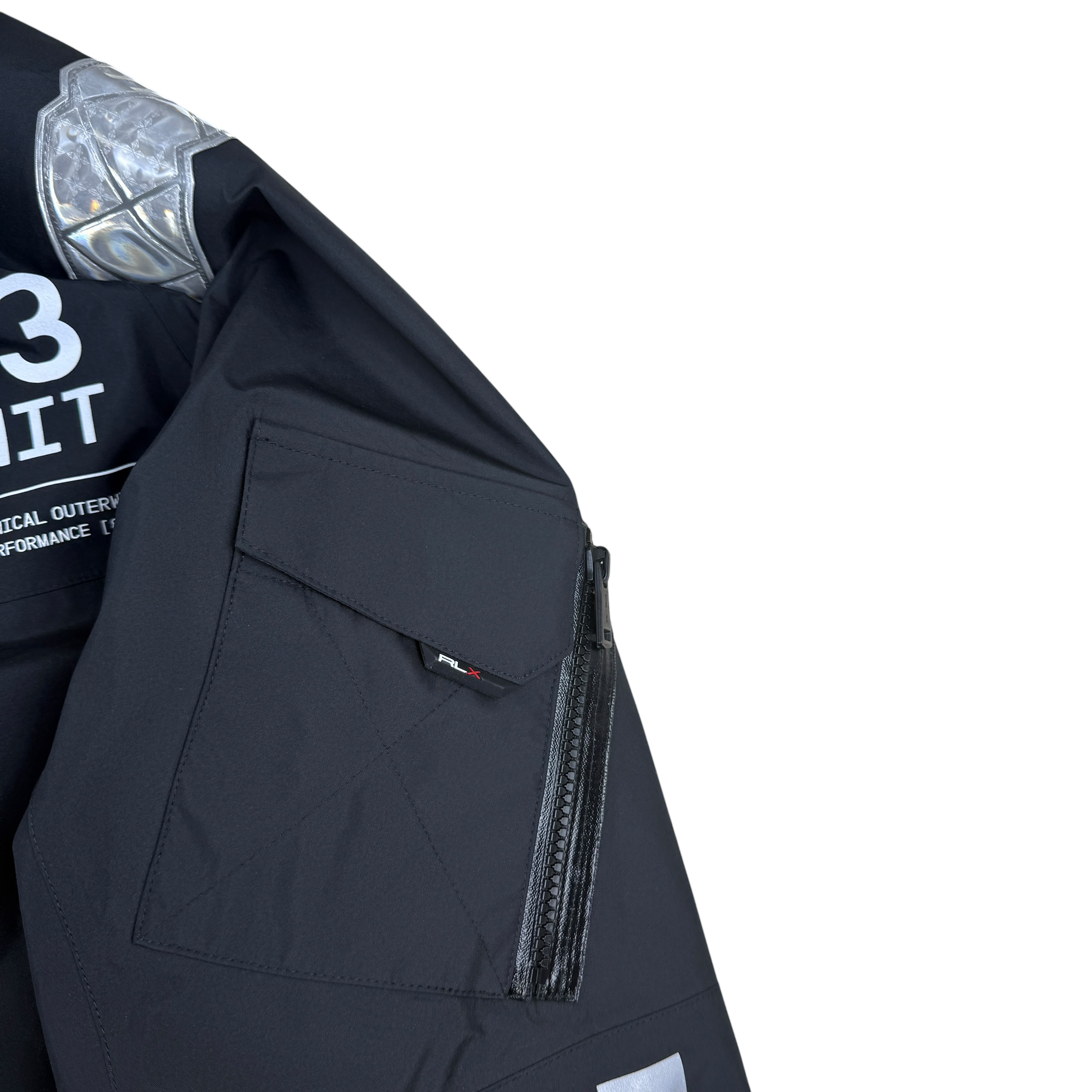RLX Ralph Lauren Patterson Pullover Technical Jacket Black (Size L)