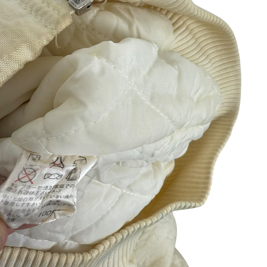 Issey Miyake Tsumori Chisato Sport 80s Padded Bomber Jacket Cream (Fits S-L)