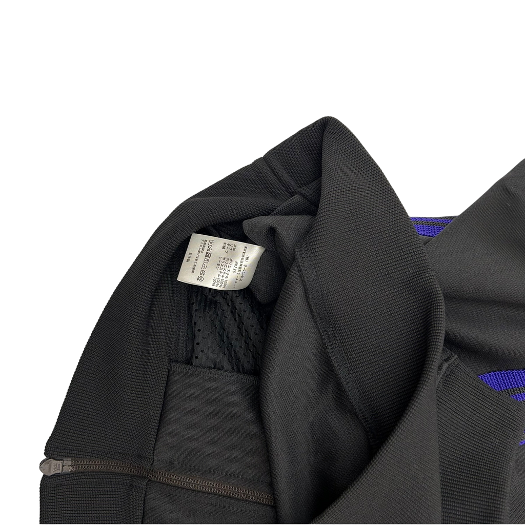 Needles Poly Smooth Track Jacket Black/Purple (Size L)
