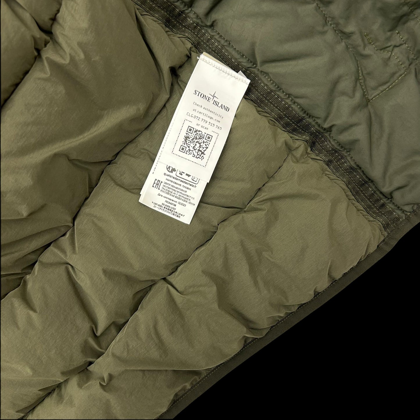 Stone Island Seamless Tunnel Nylon Down-TC Jacket Green (Fits L/XL)