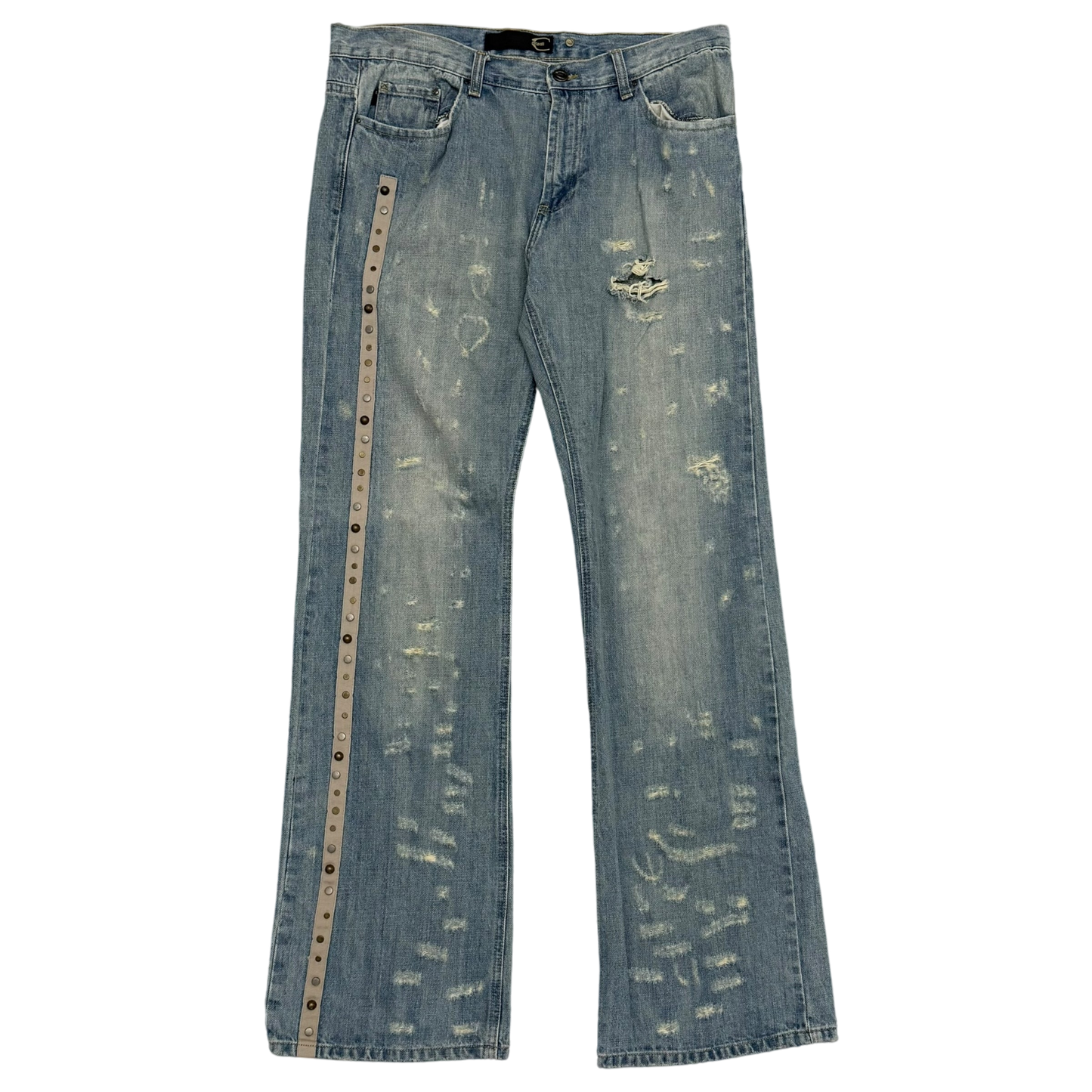 Cavalli 2000s Bootcut Distressed Jeans (Size 34”)