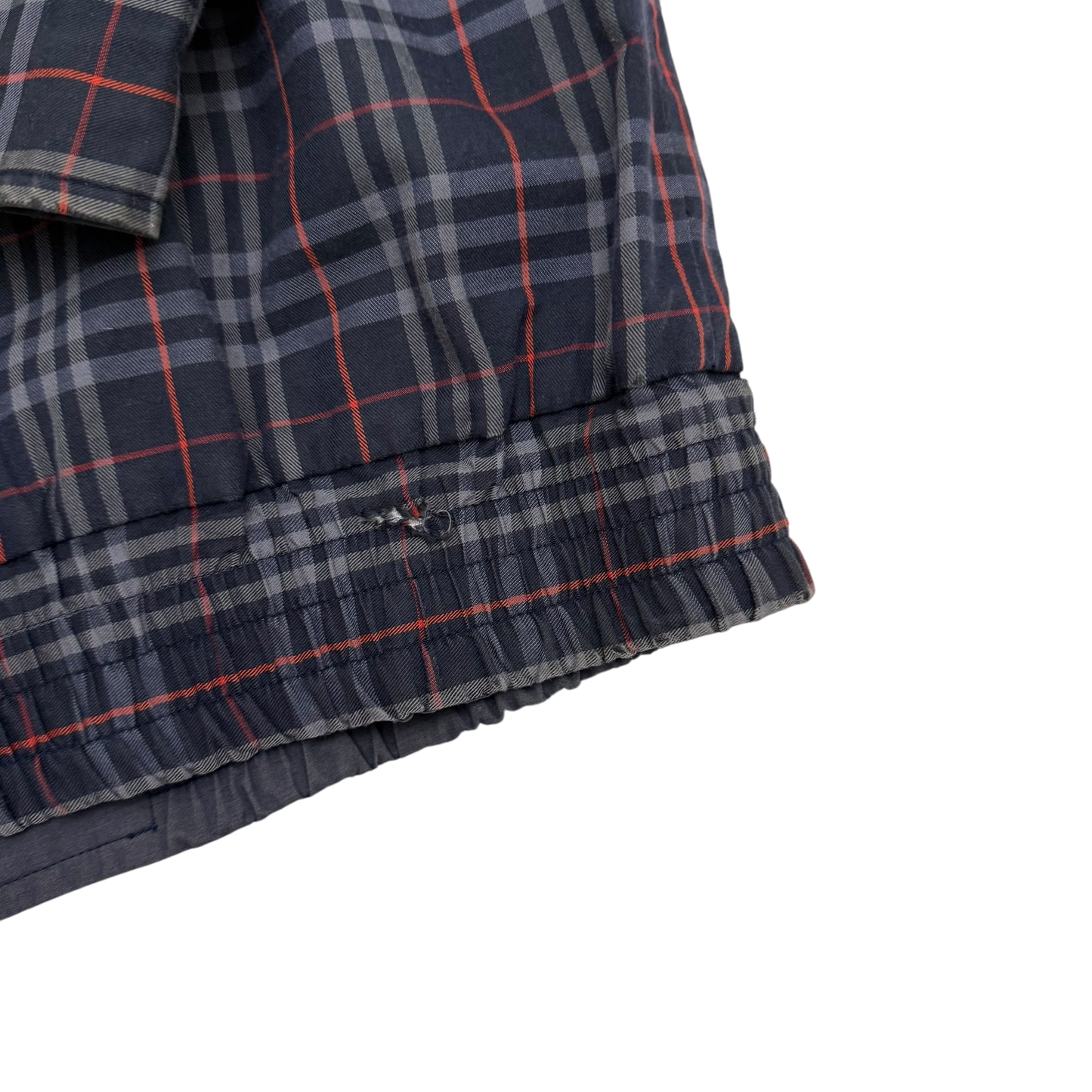 Burberry 90s Nova Check Reversible Harrington Jacket Navy (Fits M–L)