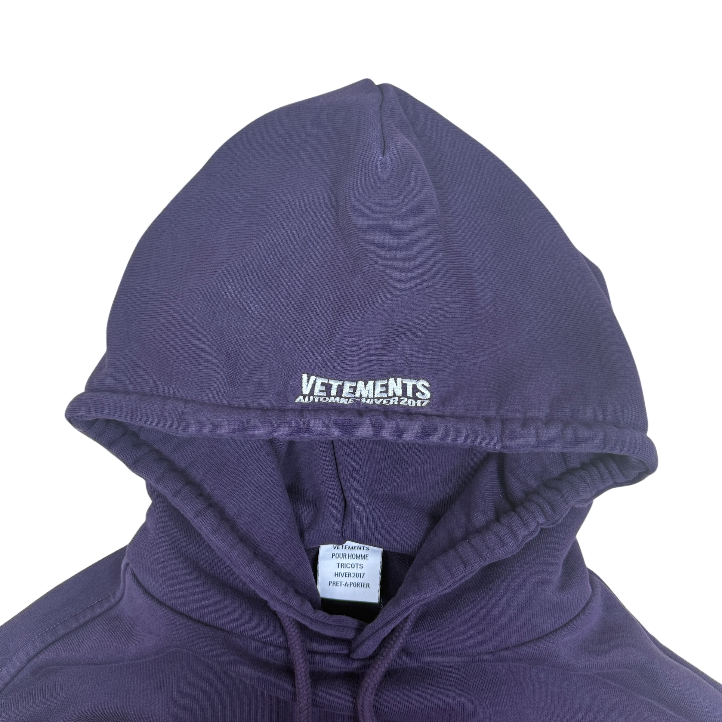 Vetements AW17 ‘Sexual Fantasies’ Oversized Hoodie Purple (Size XS)