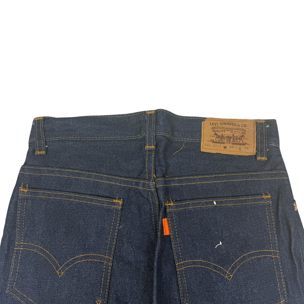 Levi’s 1970s Orange Tab Flared Jeans Indigo (Made in N.Z.) (Size 28”)