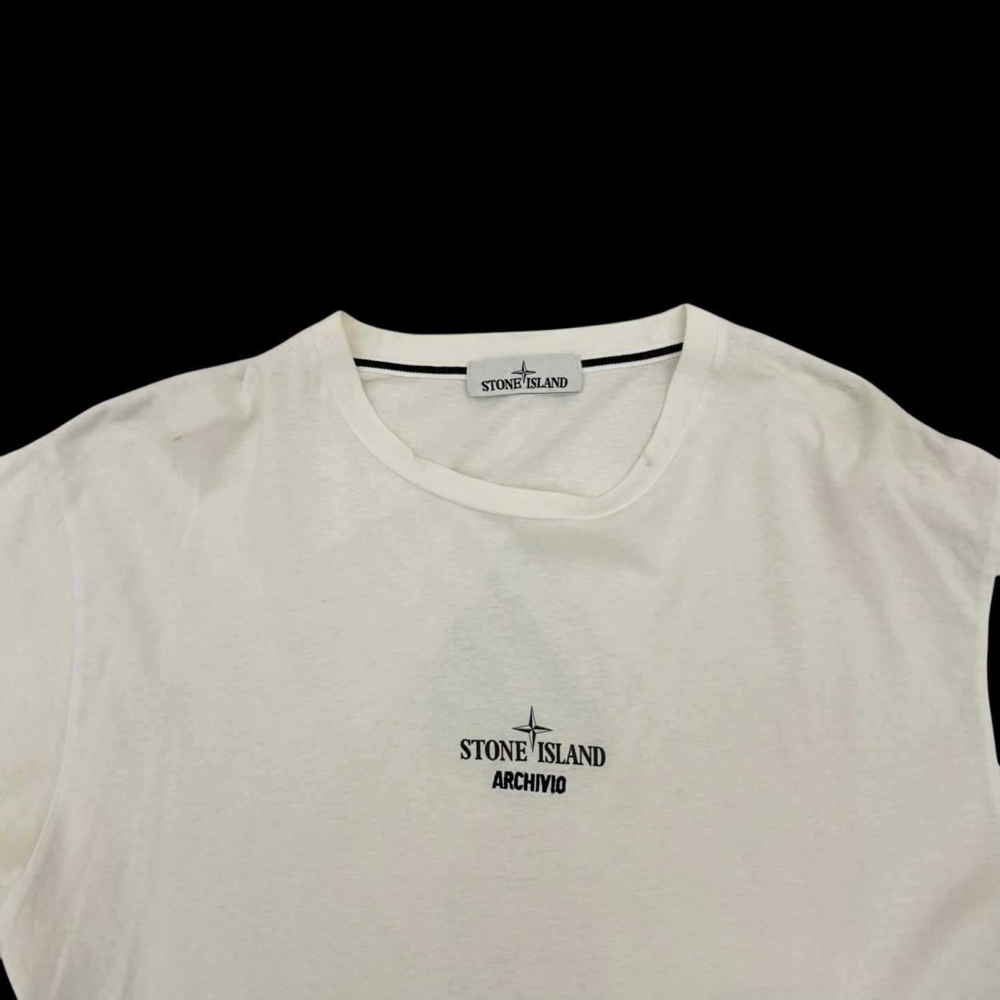 2016 Stone Island Raso Gommato Archivio T-Shirt White (Fits L)