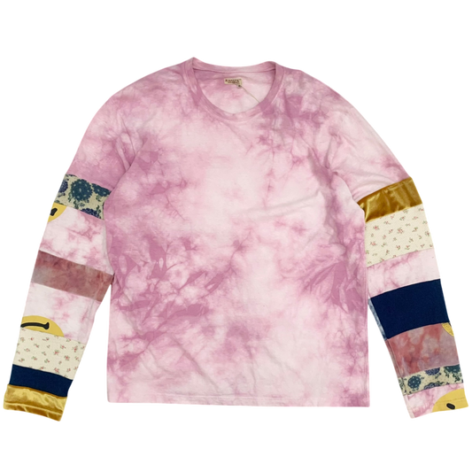 Kapital Dip Dye Nomad Patchwork Longsleeve Pink