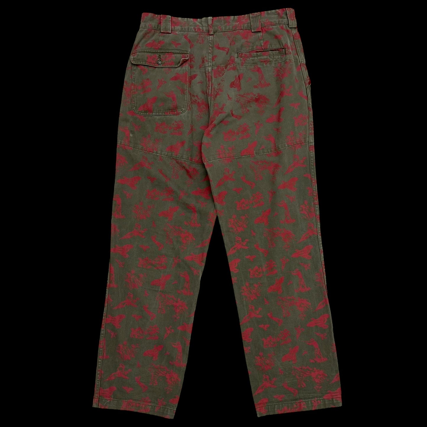 South2 West8 Fatigue Pants Green / Red (Size L)