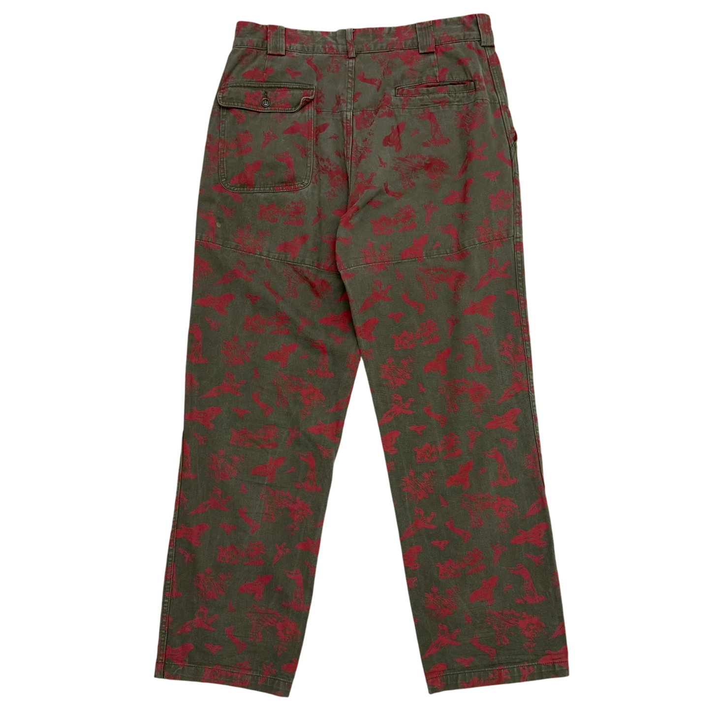 South2 West8 Fatigue Pants Green / Red (Size L)