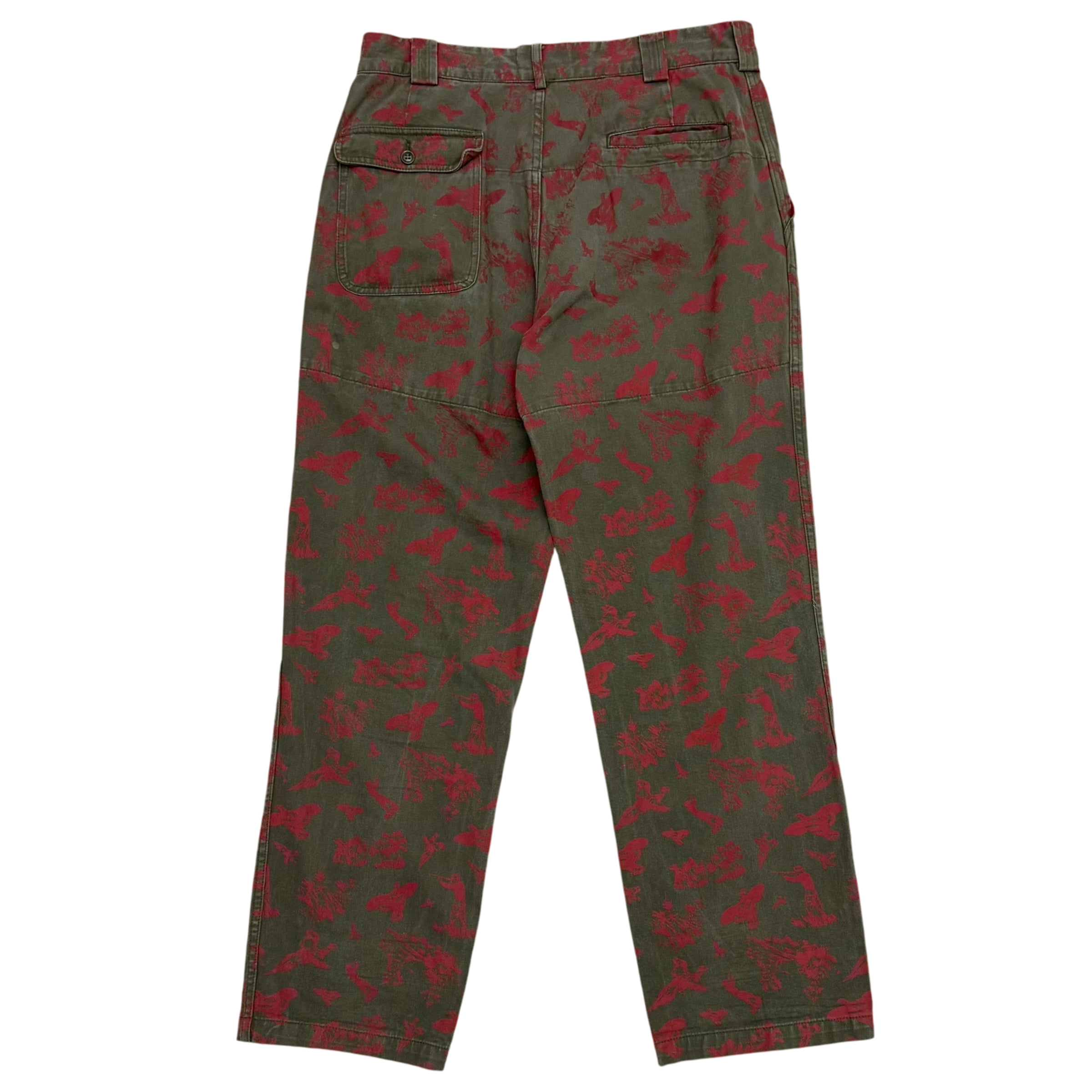 South2 West8 Fatigue Pants Green / Red (Size L)