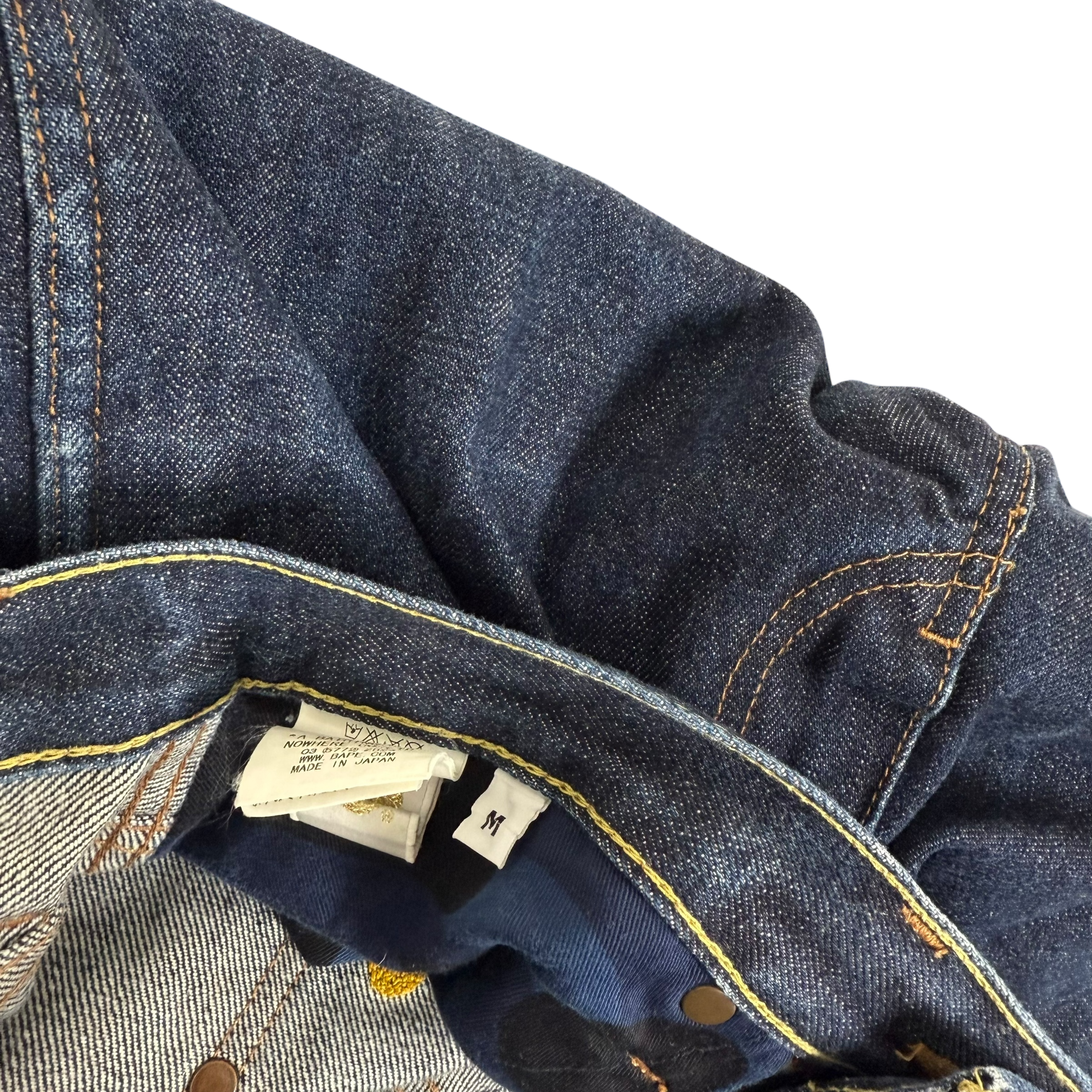 A Bathing Ape (Bape) 1992 Type-2 Chain Stitch Logo Jeans (Size M)