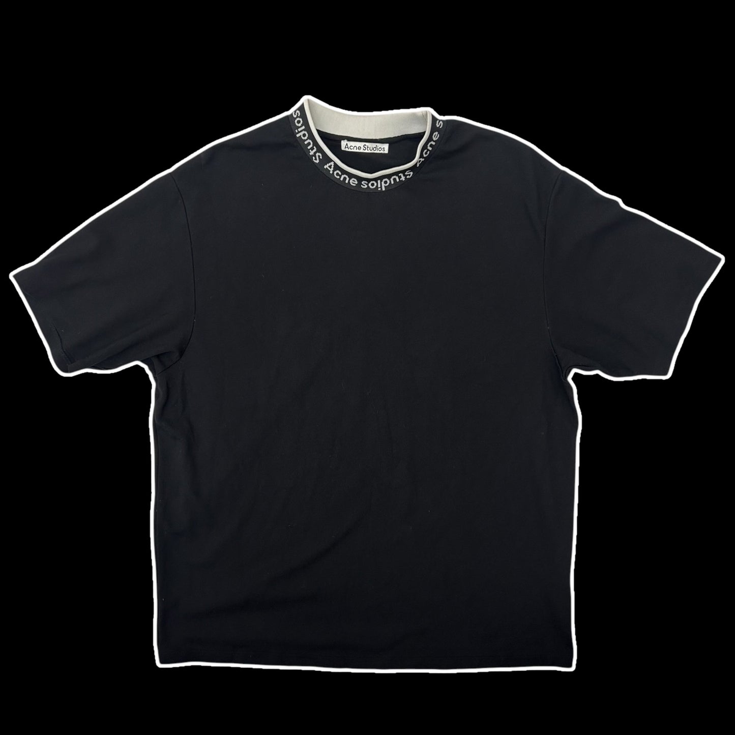 Acne Studios Jacquard Logo T-Shirt Black (Size XL)