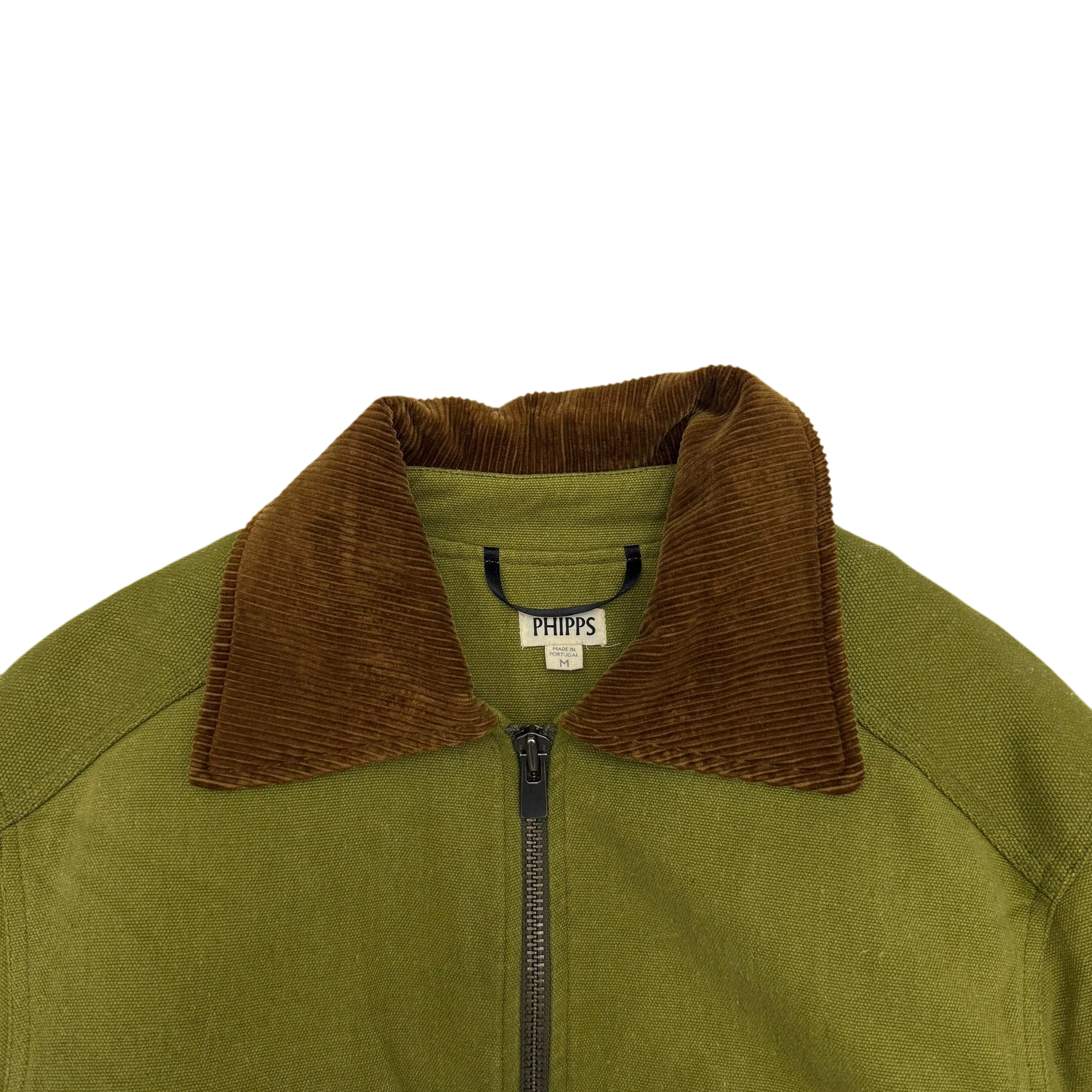 Phipps FW18 Hemp Blend Workwear Jacket Green / Brown (Fits M-L)