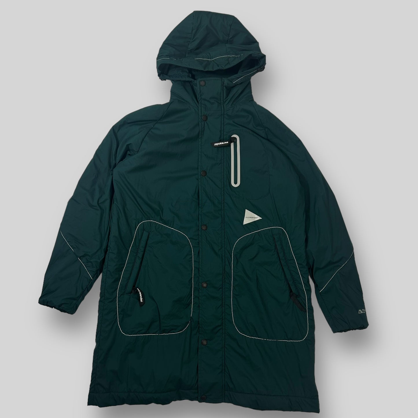 And Wander PrimaLoft Coat Green (Fits S/M)