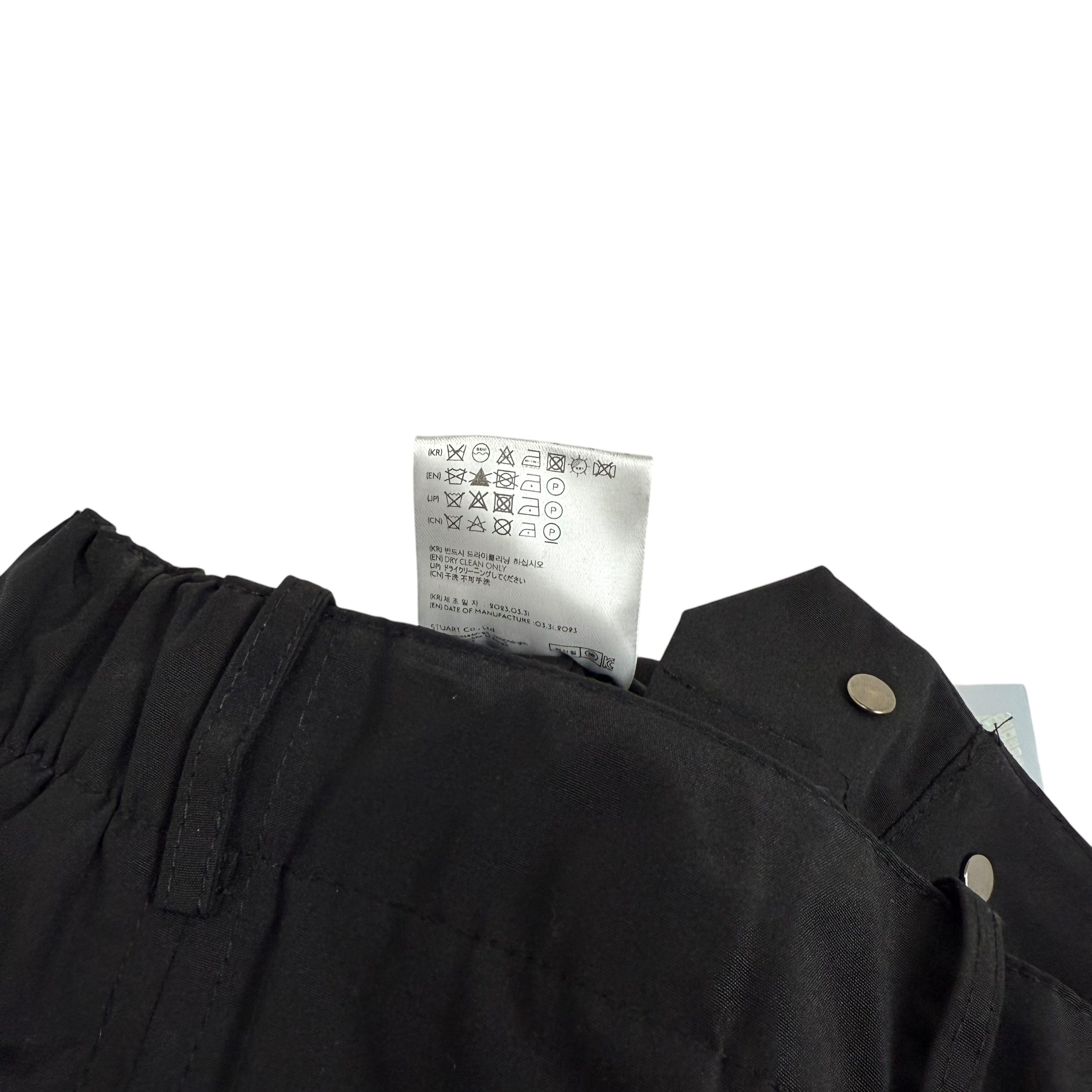 Andersson Bell Raw Edge Multi Pocket Pants Black (Size L)