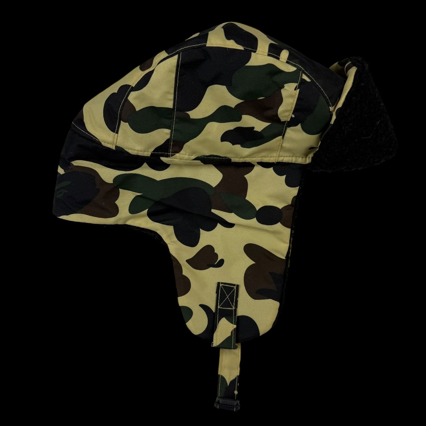 Bape(A Bathing Ape) 1st Camo Boa Trooper Cap Yellow
