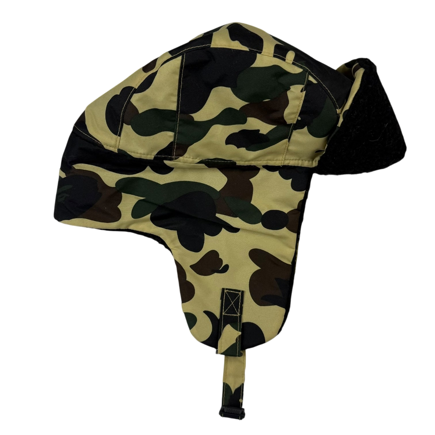 Bape(A Bathing Ape) 1st Camo Boa Trooper Cap Yellow