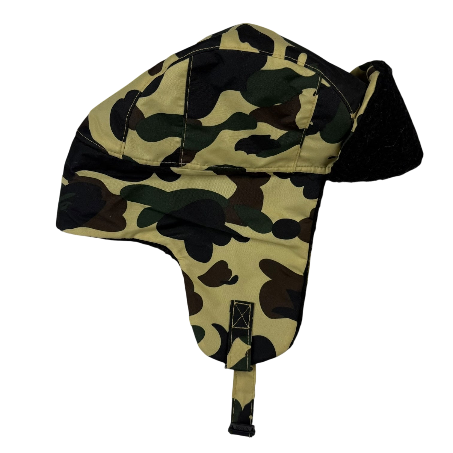 Bape(A Bathing Ape) 1st Camo Boa Trooper Cap Yellow